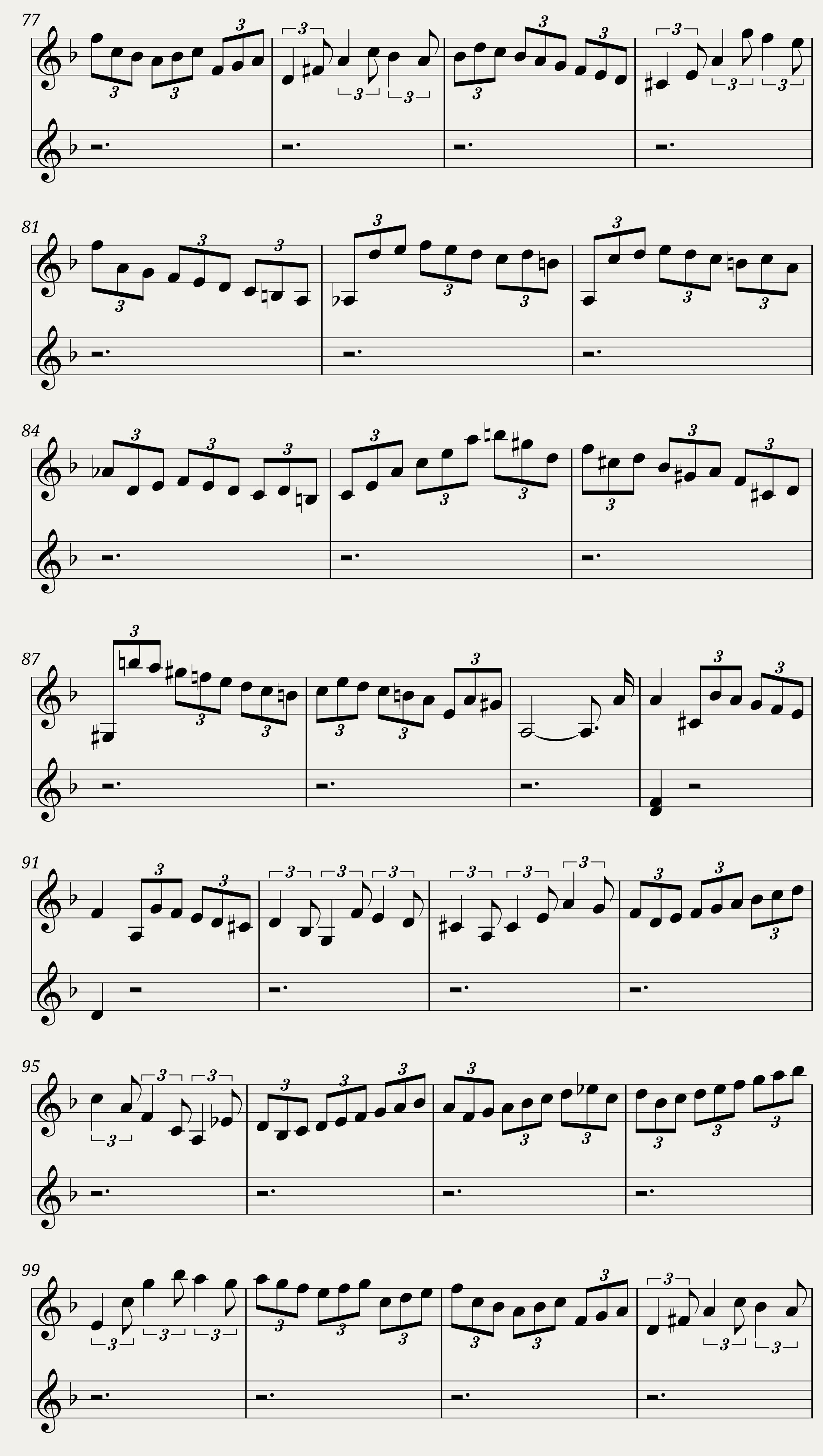 BWV 1006 Violin Partita No.3 in E major (Harp sound) — 6/15