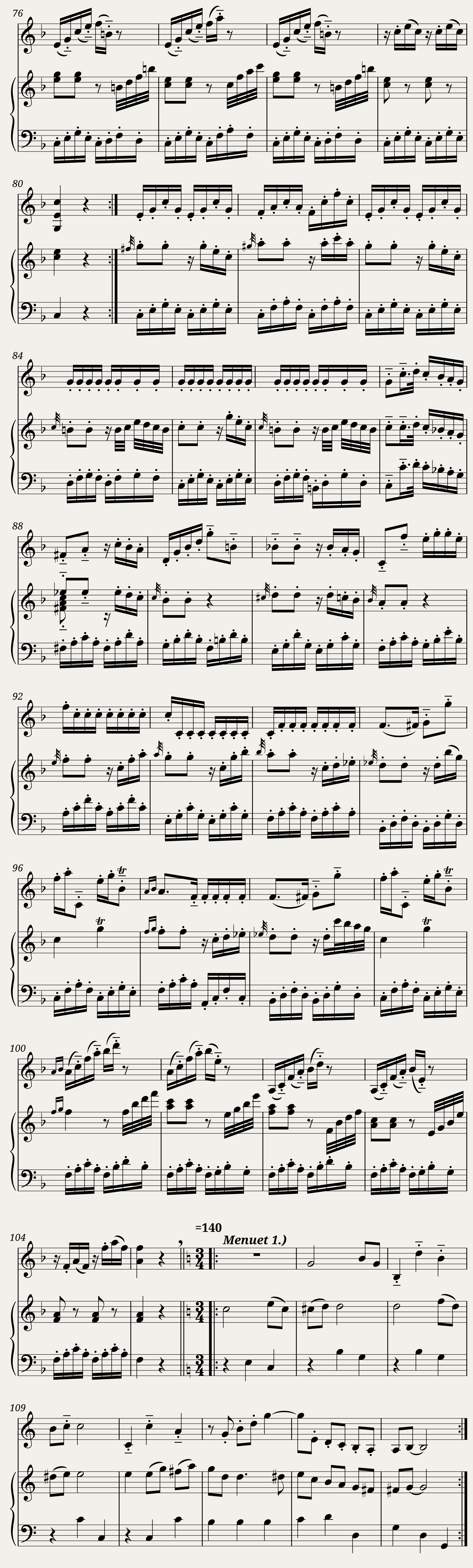 W. A. Mozart Sonata in C Major K6. — 6/11