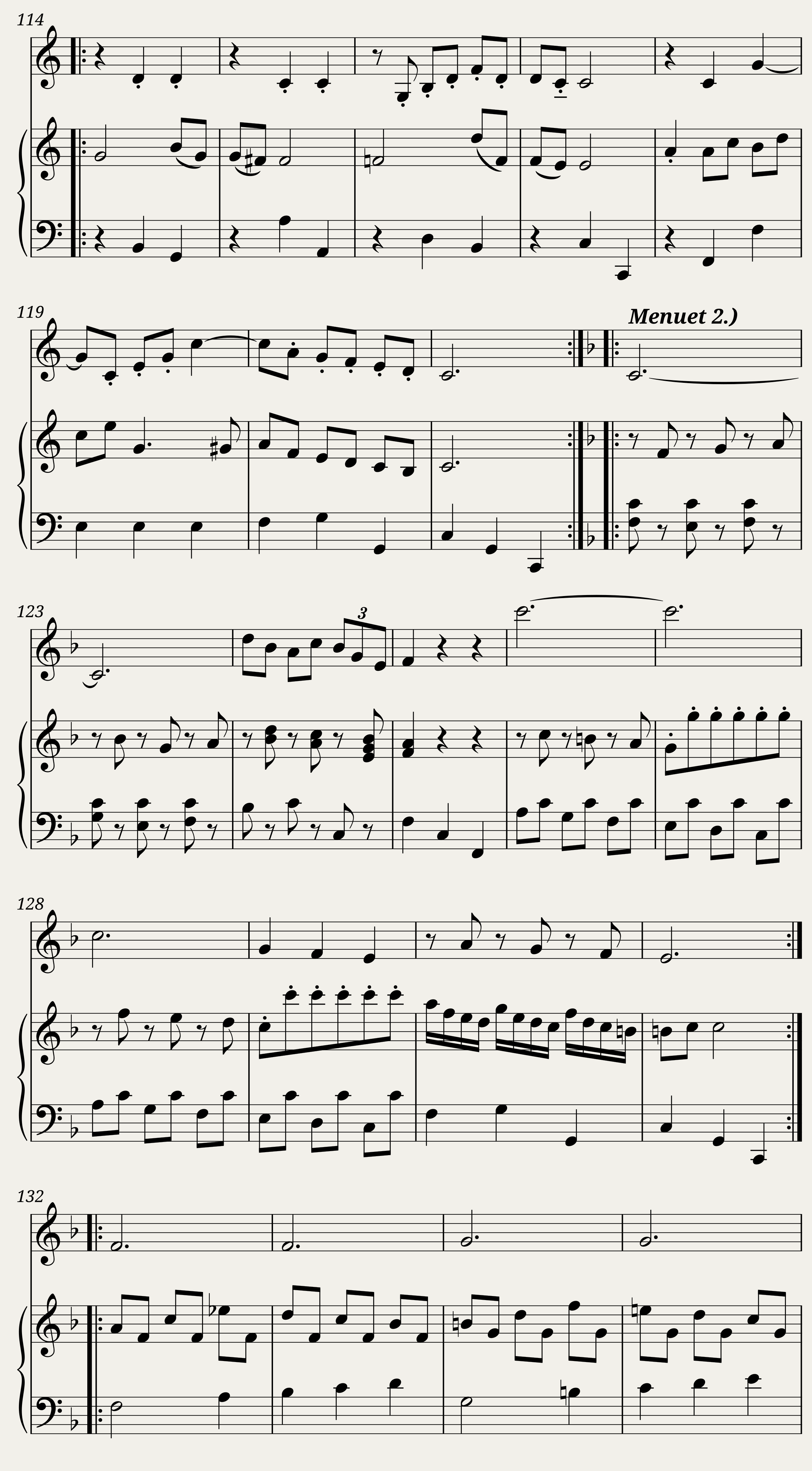 W. A. Mozart Sonata in C Major K6. — 7/11