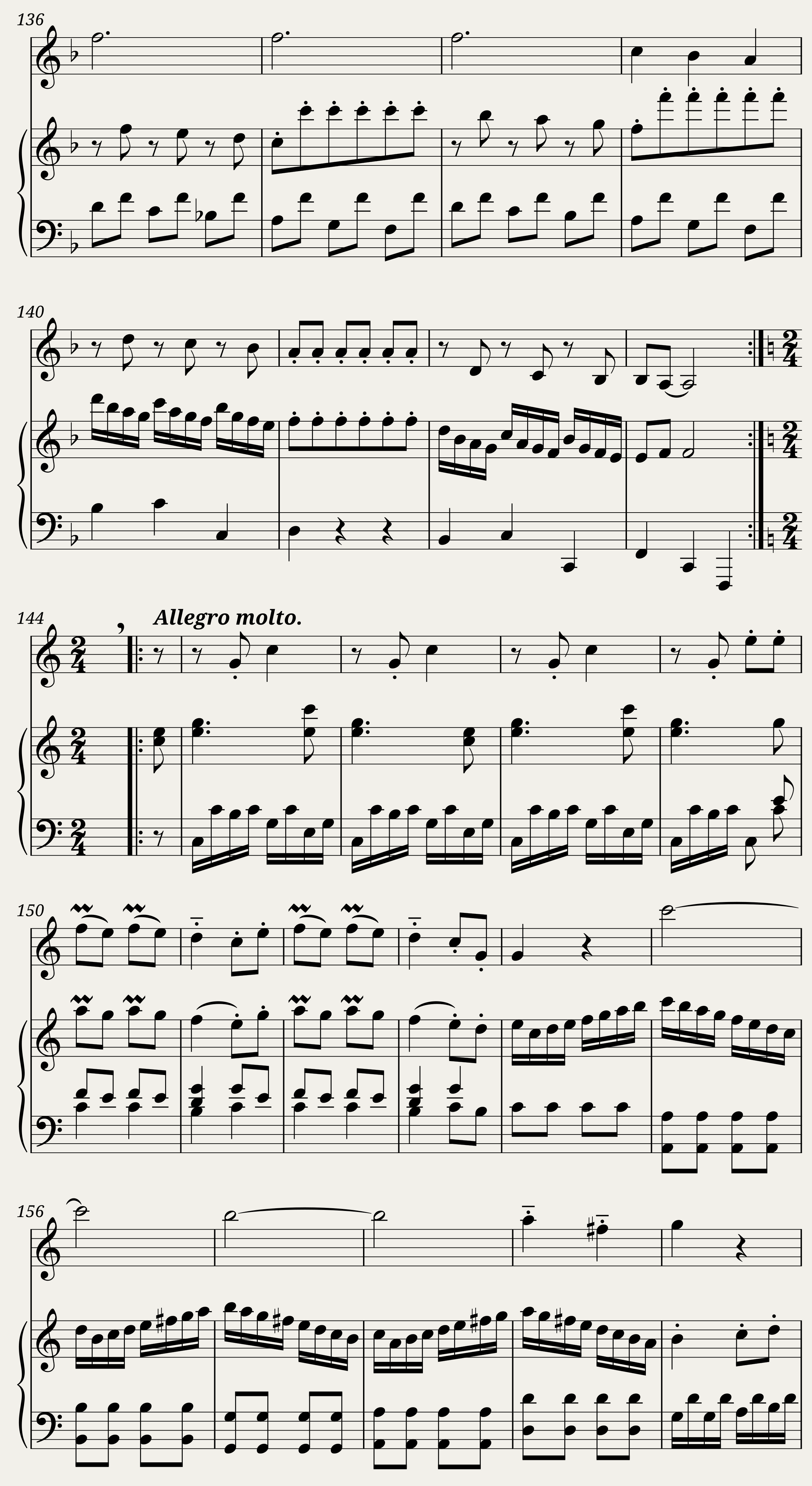 W. A. Mozart Sonata in C Major K6. — 8/11