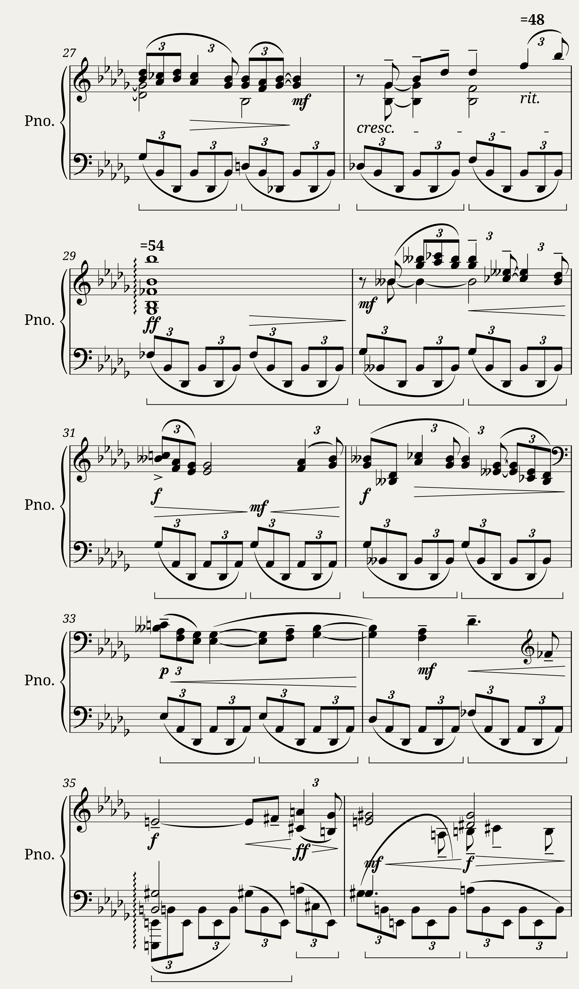 Rachmaninoff - Moment Musical No 5 in Db Major — 3/4