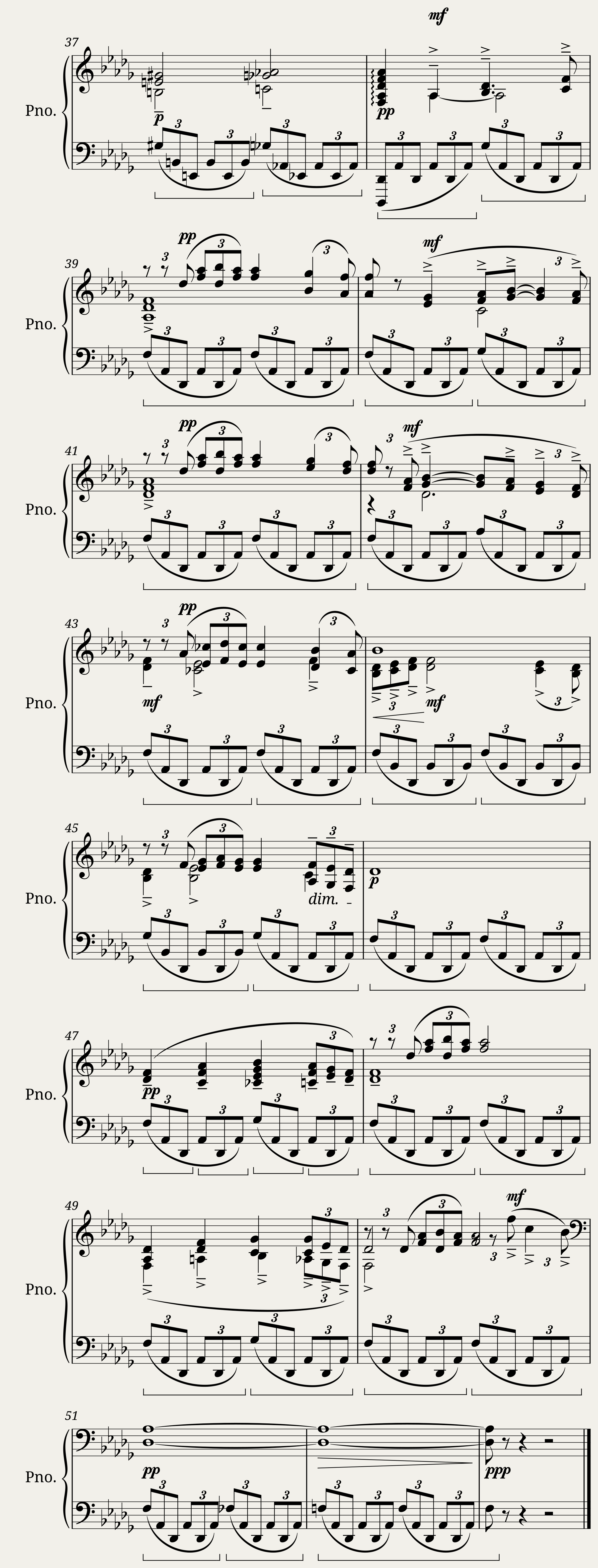 Rachmaninoff - Moment Musical No 5 in Db Major — 4/4