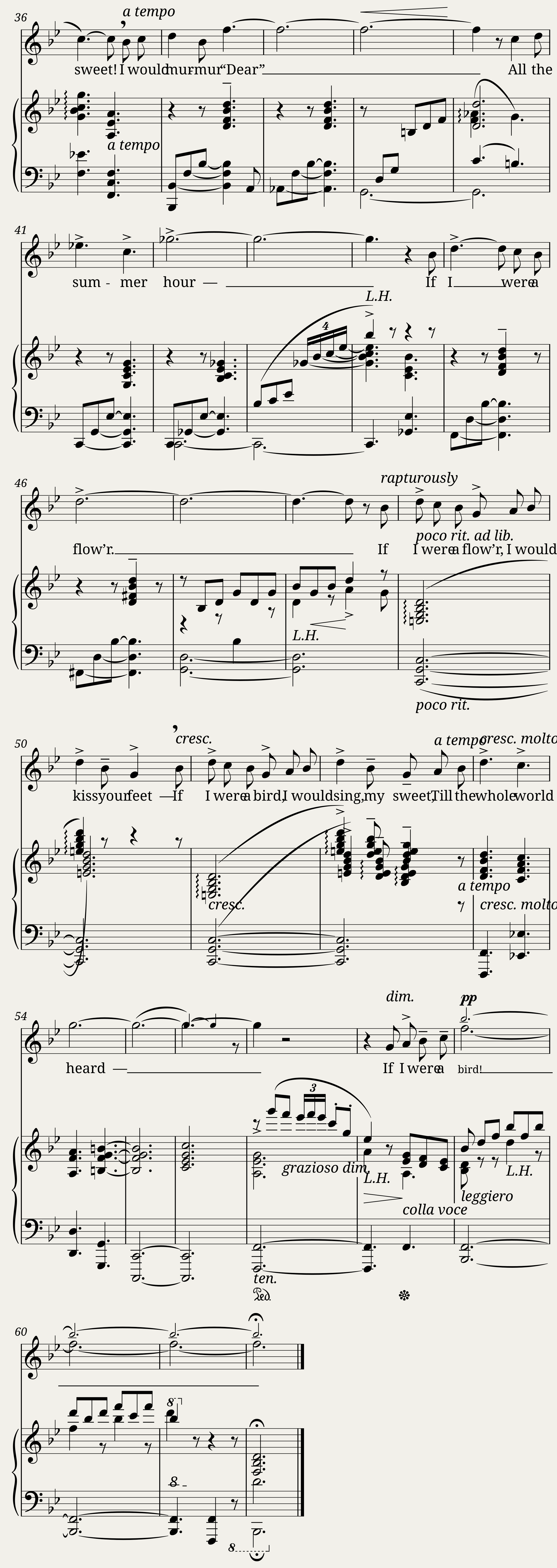If I were a bird, I would sing all day — 3/3