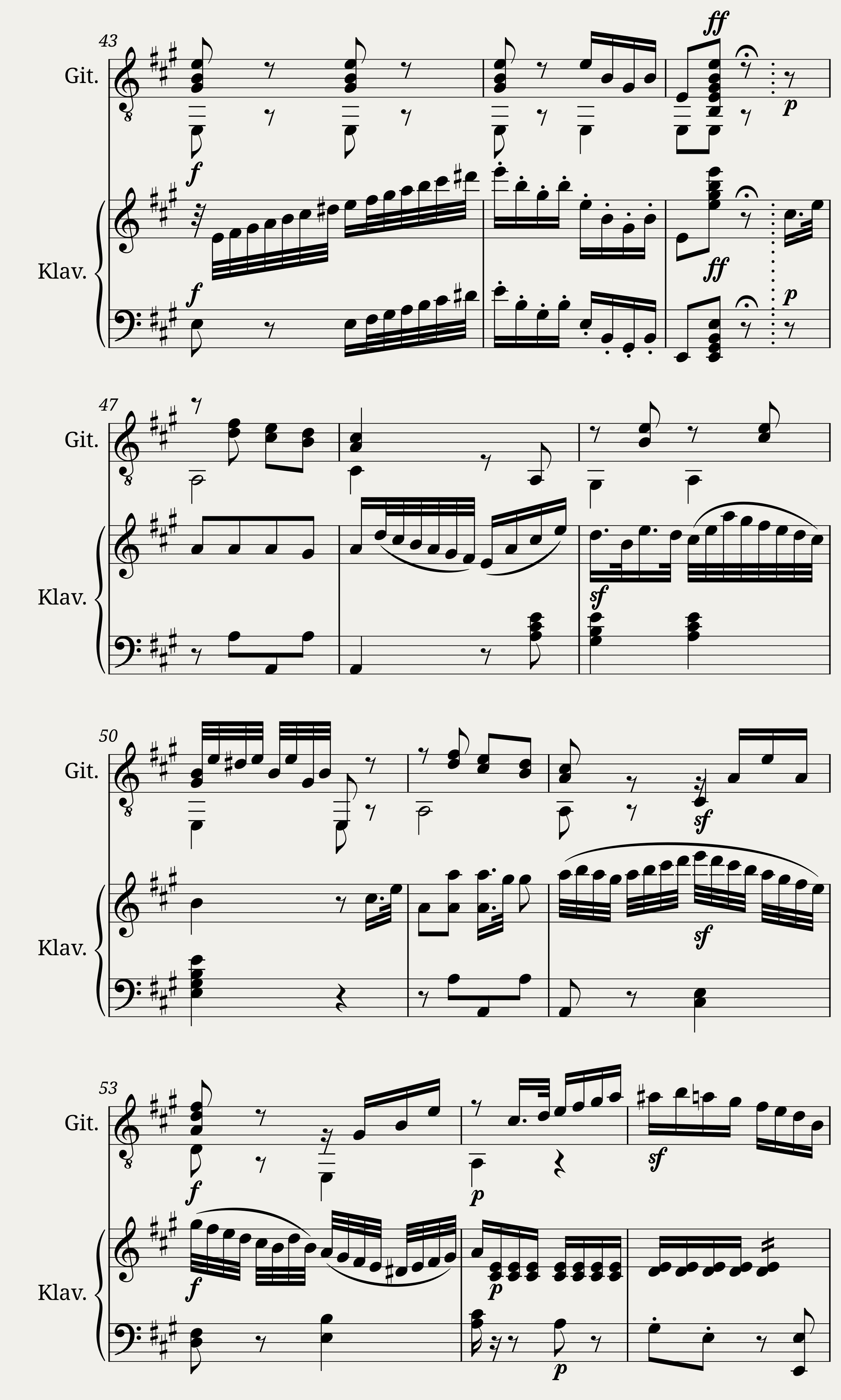 Sonatine für Pianoforte und Gitarre — 3/4