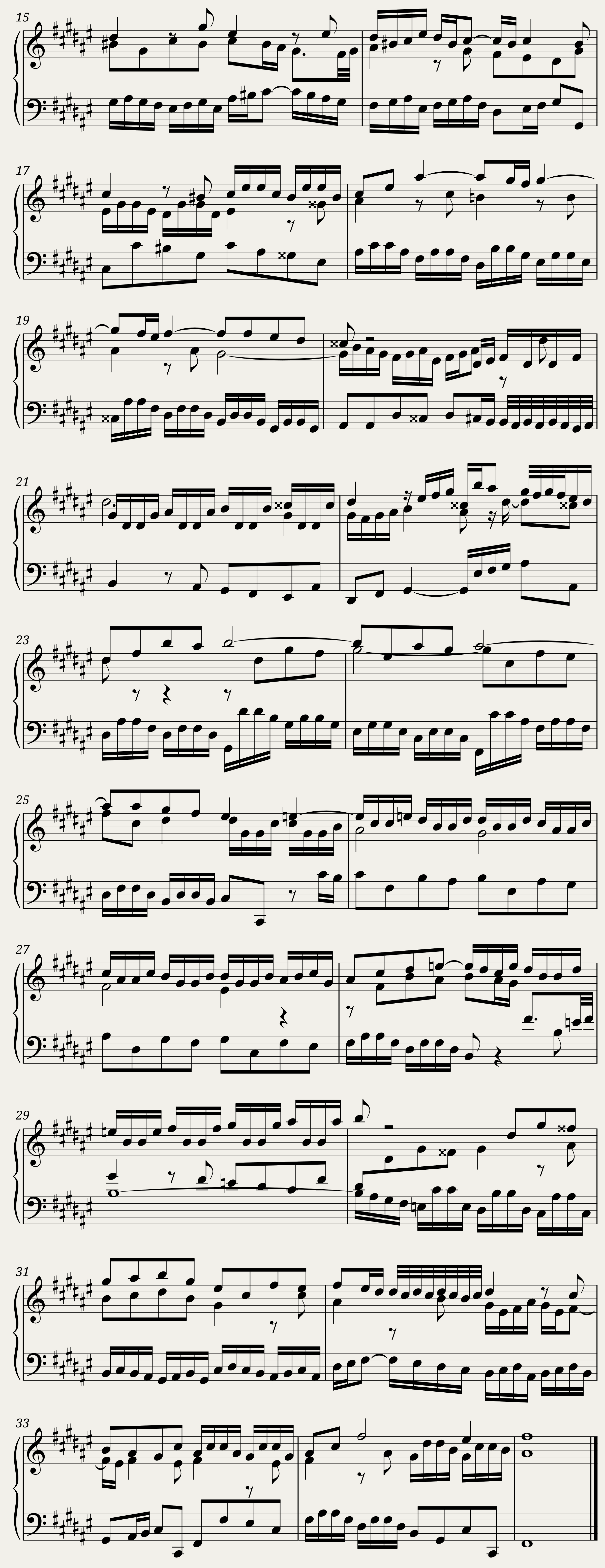 BWV 858 The Well-Tempered Clavier Part I Fuga XIII — 2/2