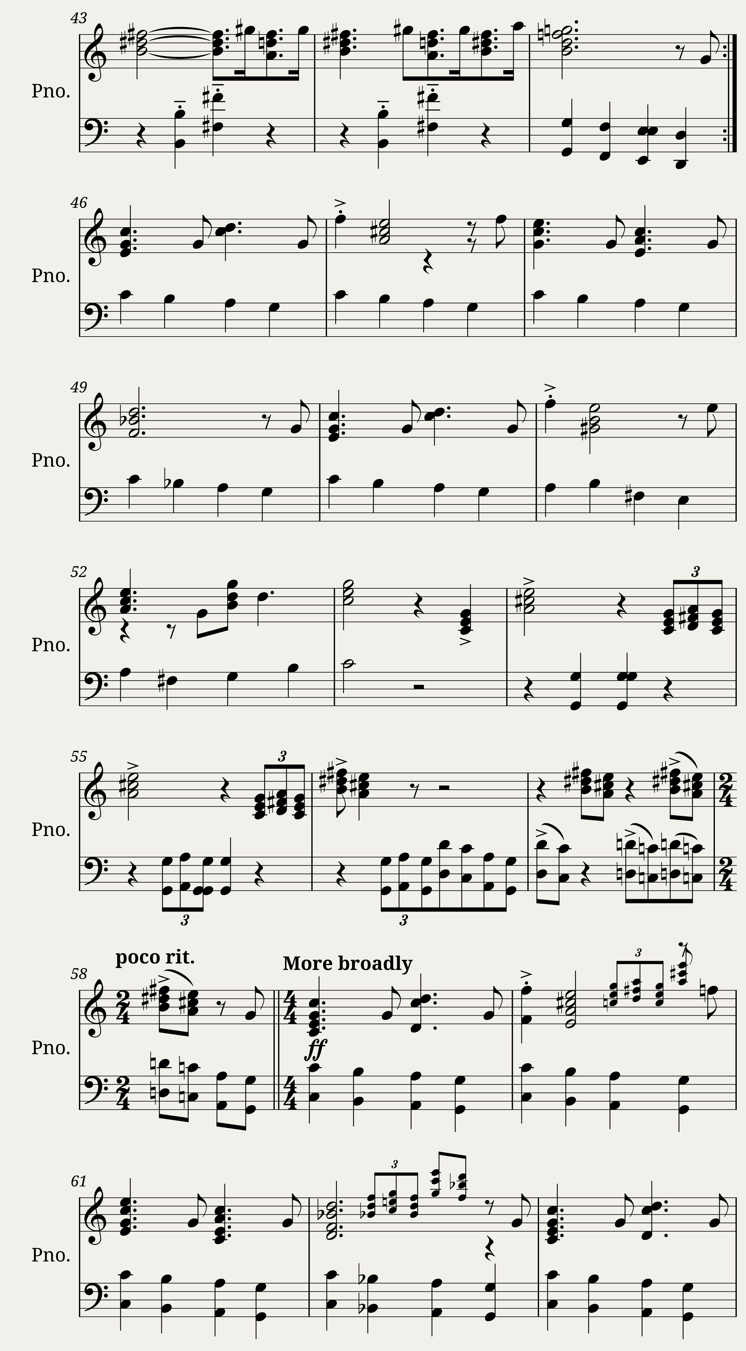 Fanfare and Processional for Peter and Grete — 3/4