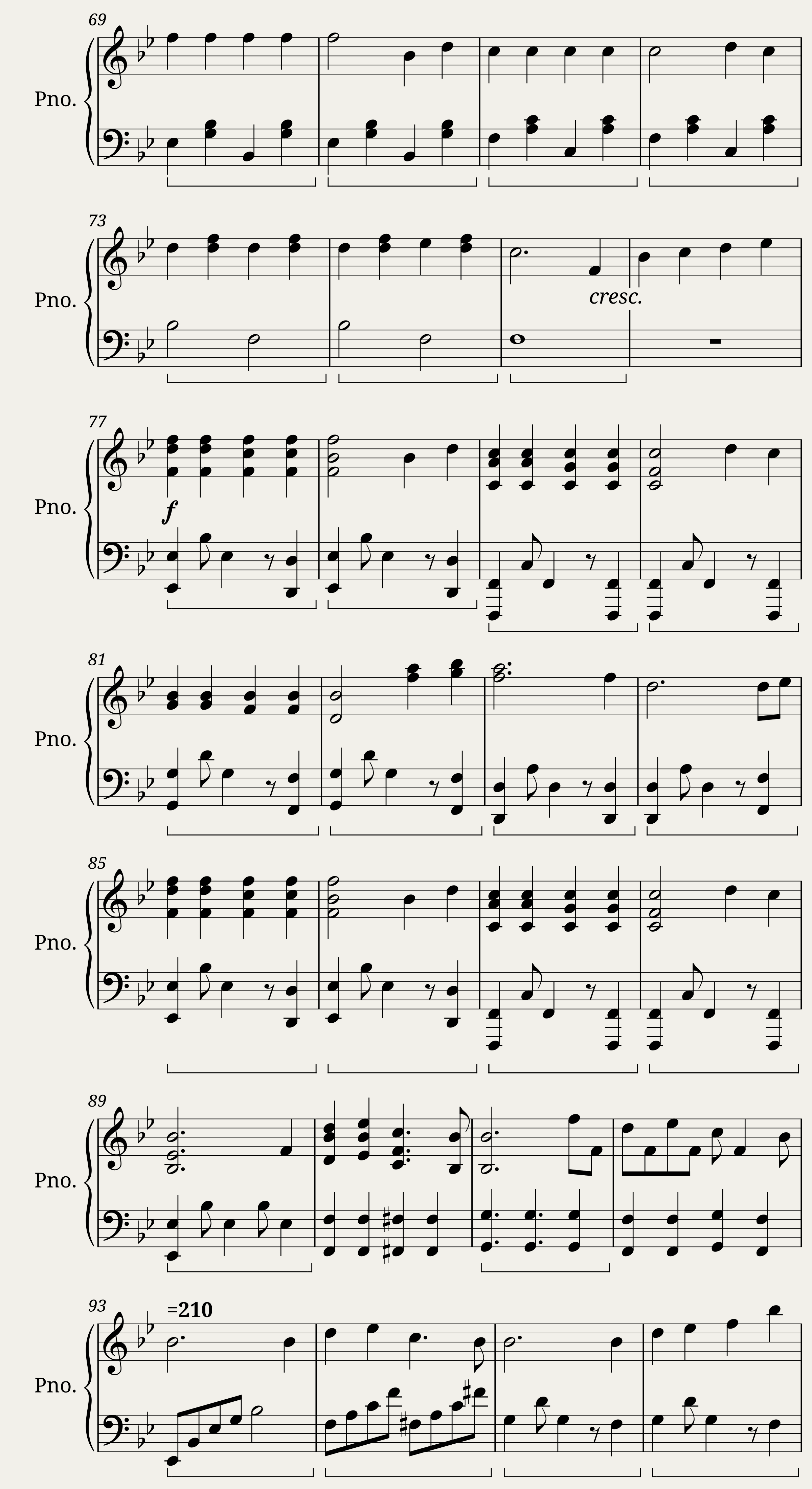 The Field of Hopes and Dreams - Piano solo arrangement — 4/6
