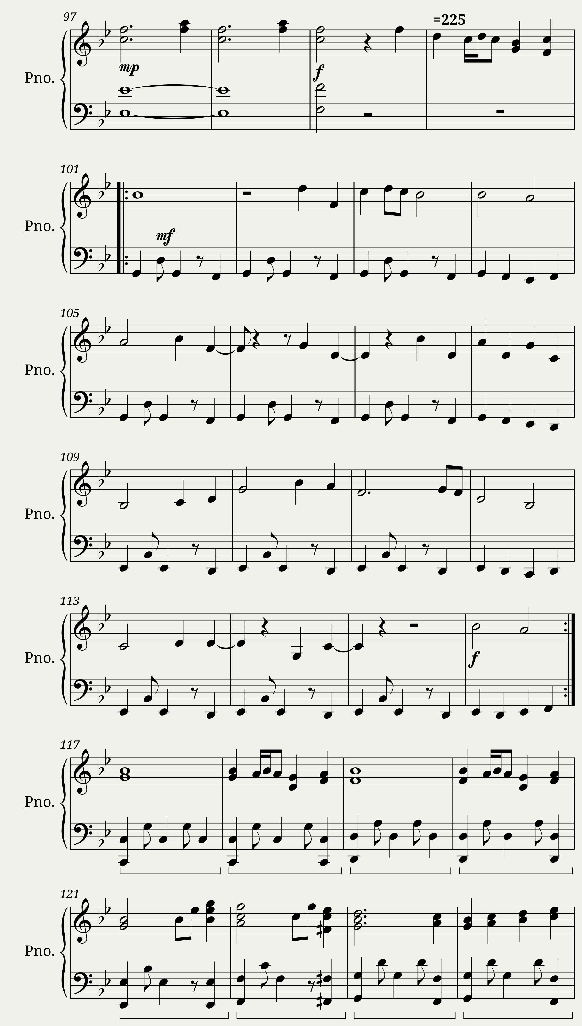 The Field of Hopes and Dreams - Piano solo arrangement — 5/6