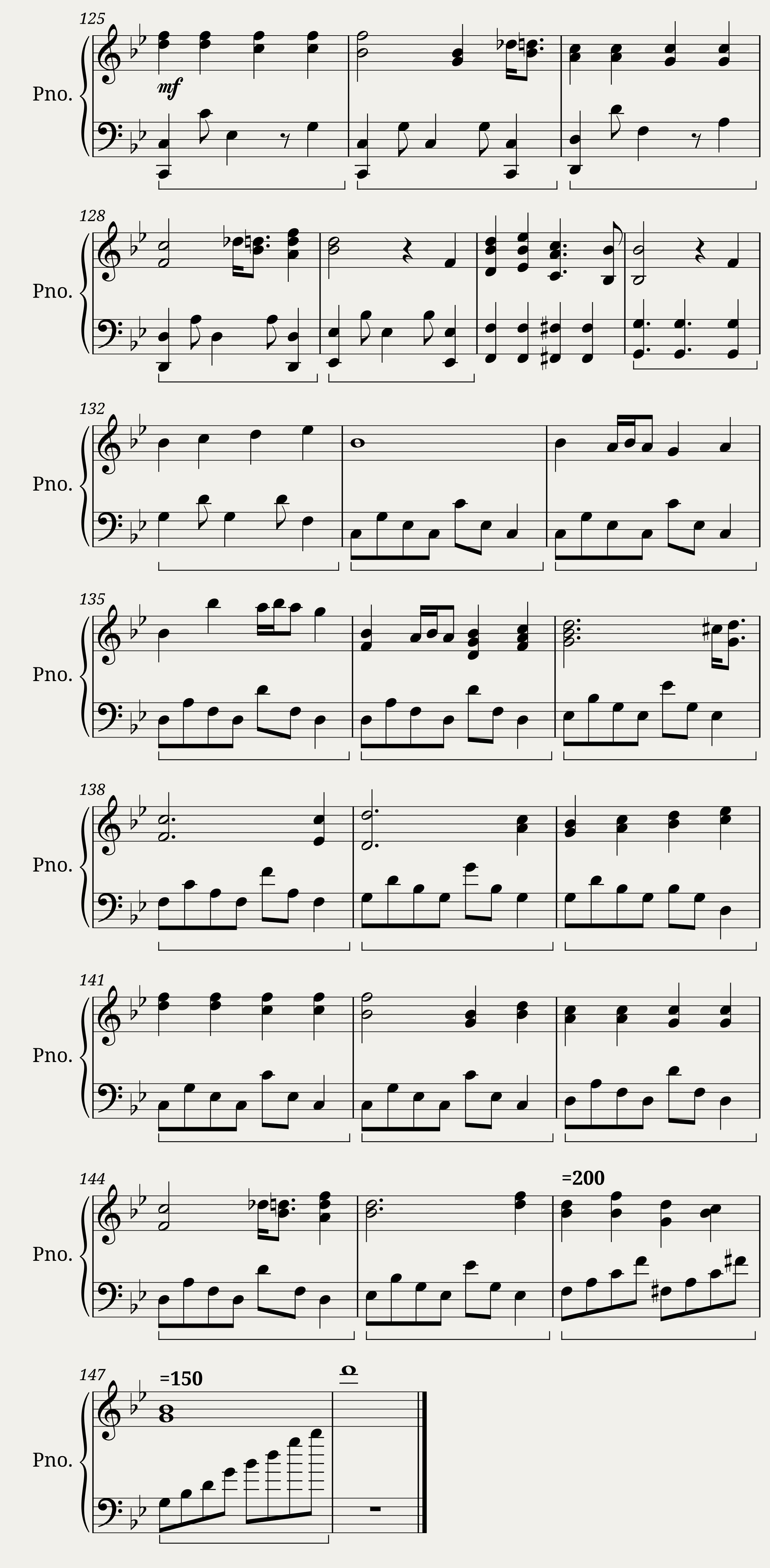 The Field of Hopes and Dreams - Piano solo arrangement — 6/6