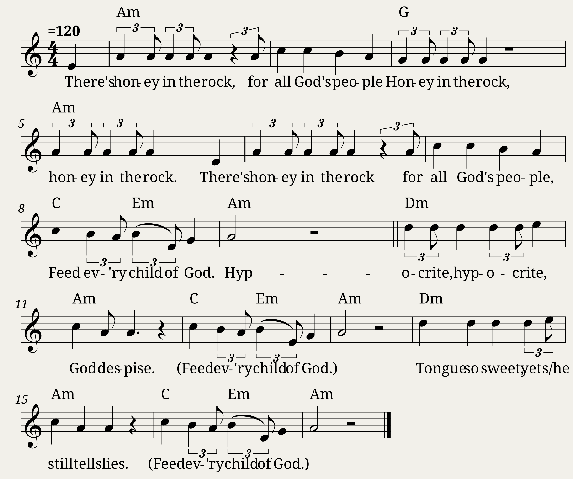 Traditional music - There's Honey in the Rock