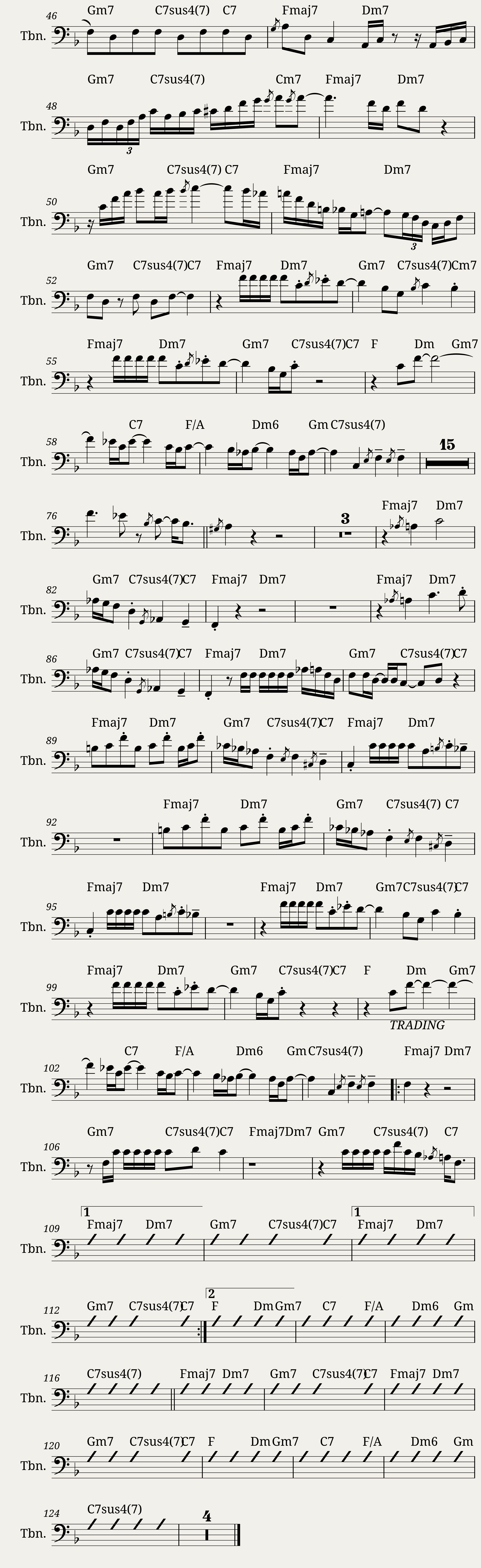 Grazin' in the Grass Trombone — 2/2