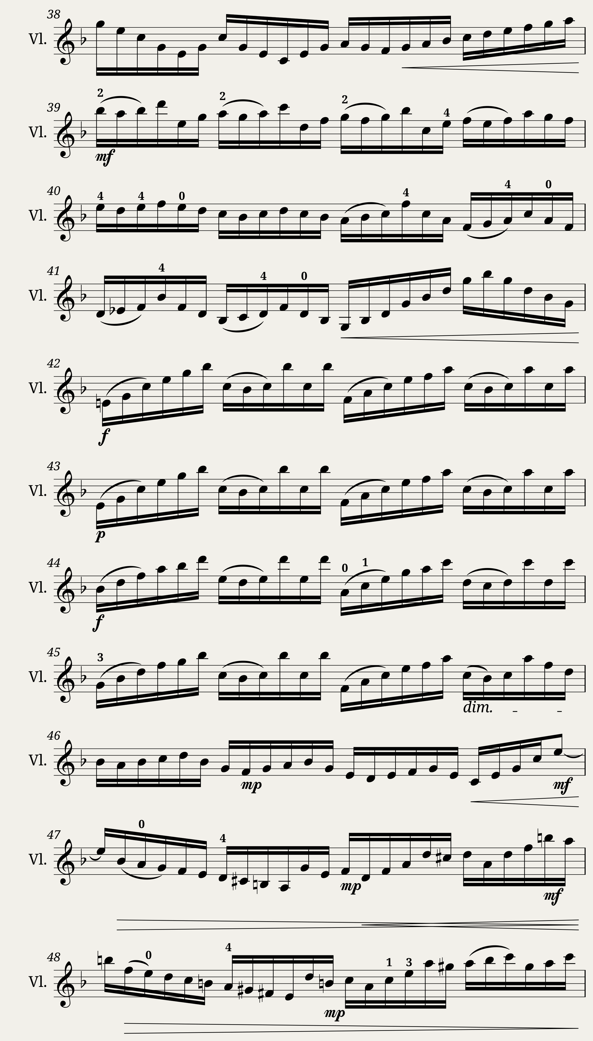 Bach Partita 2 d moll Allemande & Gigue bearbeitet von C Flesch — 3/5