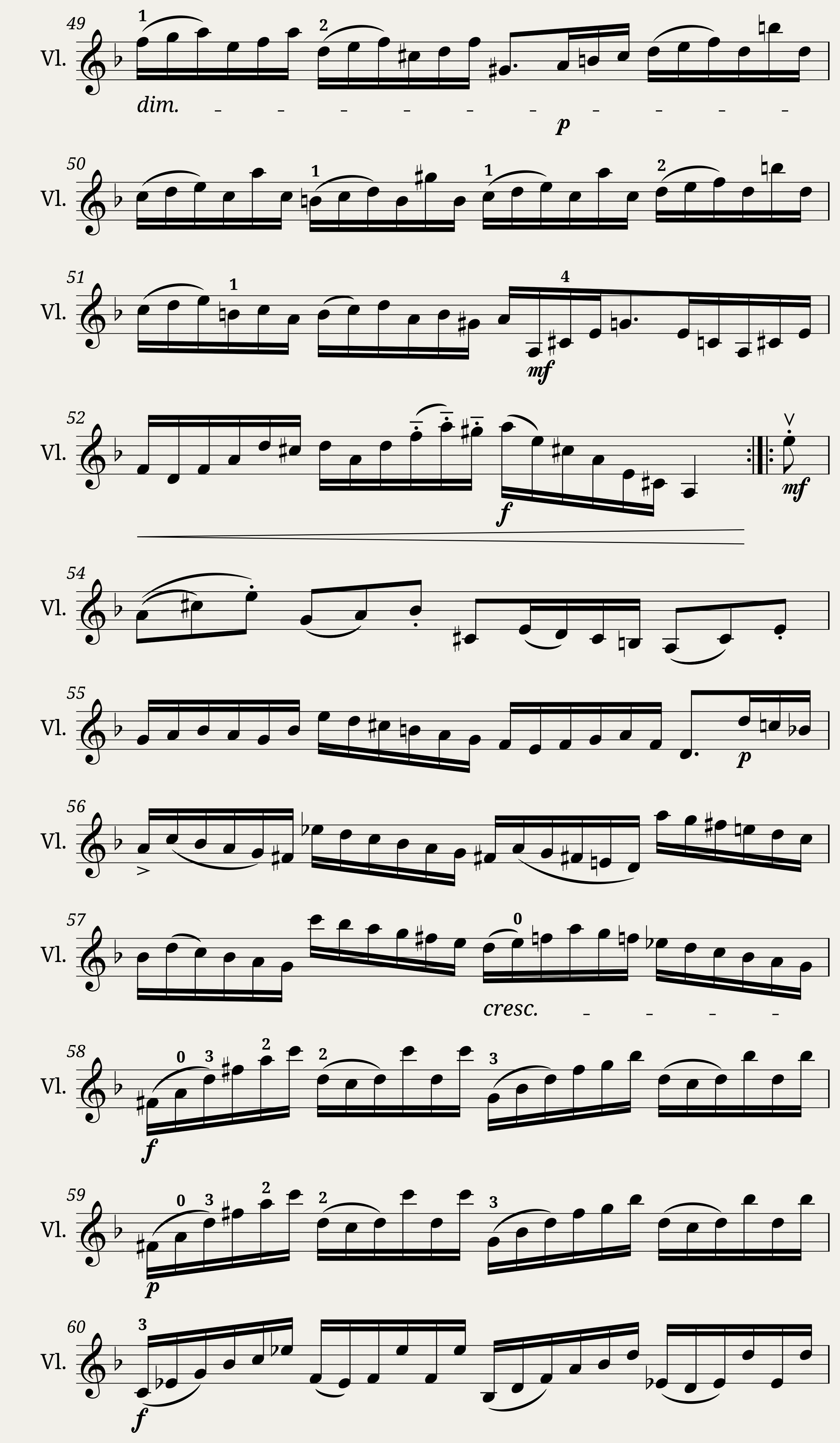 Bach Partita 2 d moll Allemande & Gigue bearbeitet von C Flesch — 4/5
