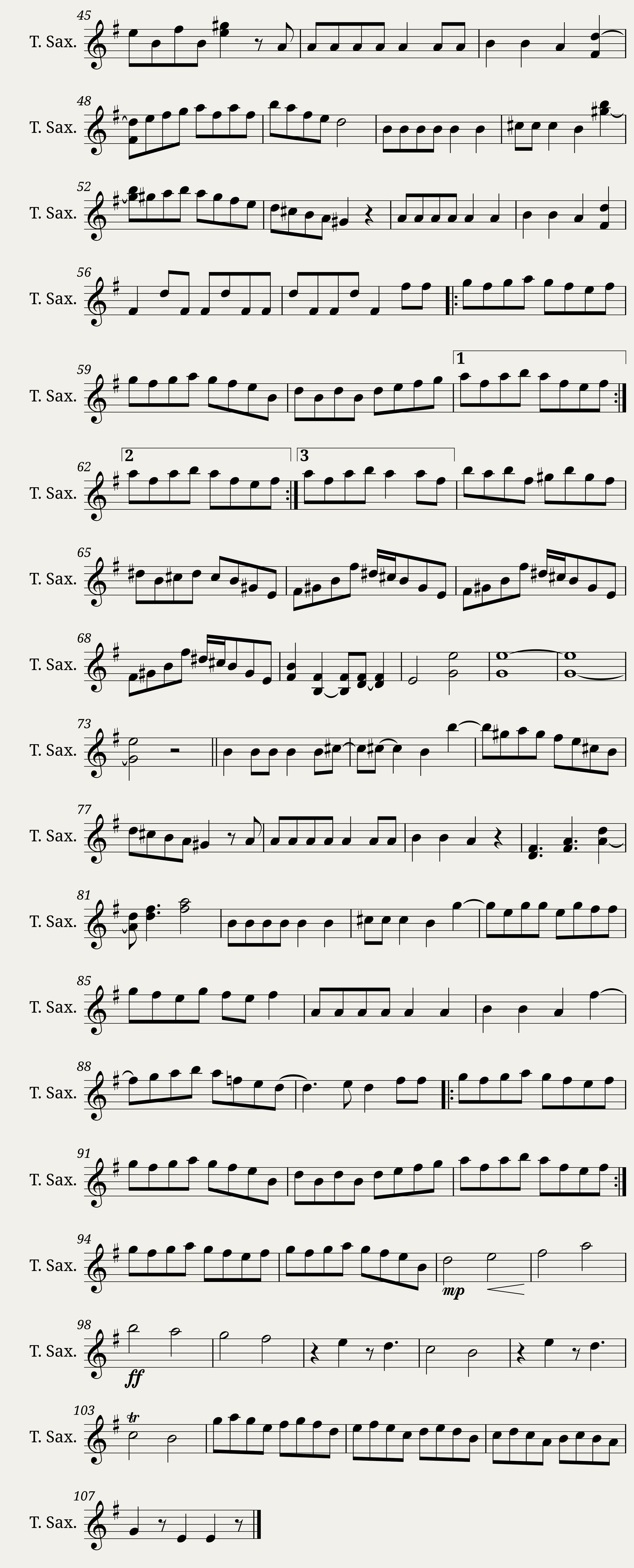 The Devil Went Down to Georgia Tenor — 2/2