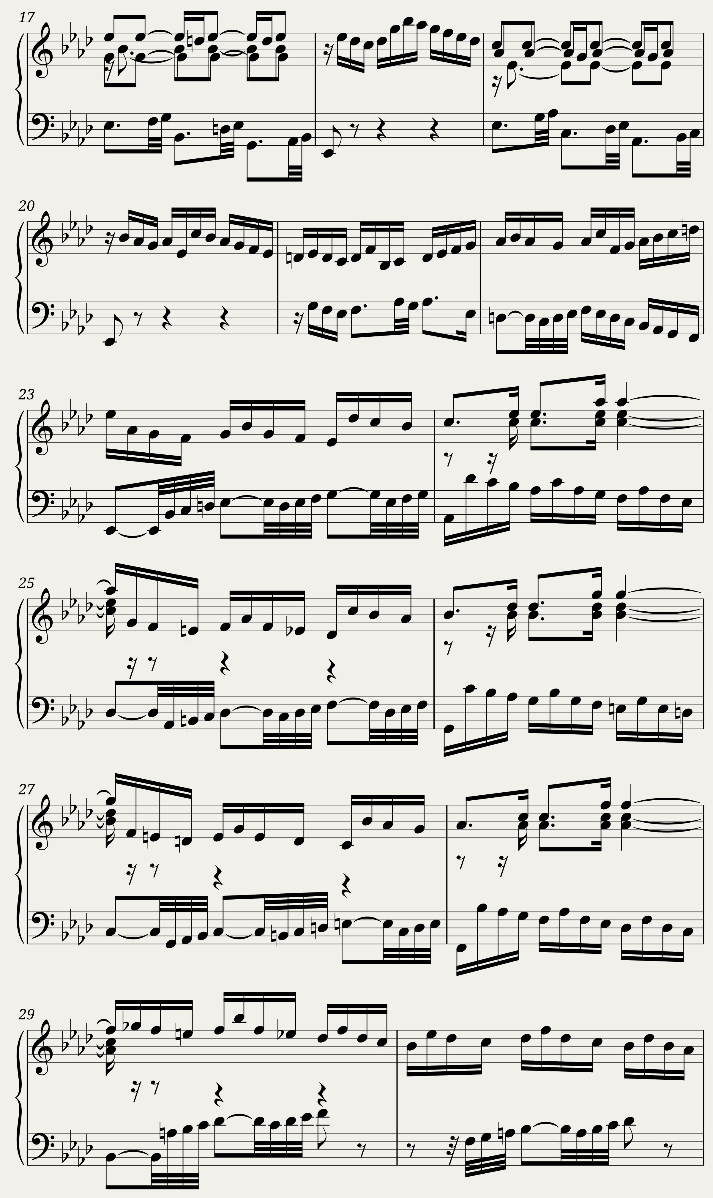 BWV 886 The Well-Tempered Clavier Part II Praeludium XVII — 2/5