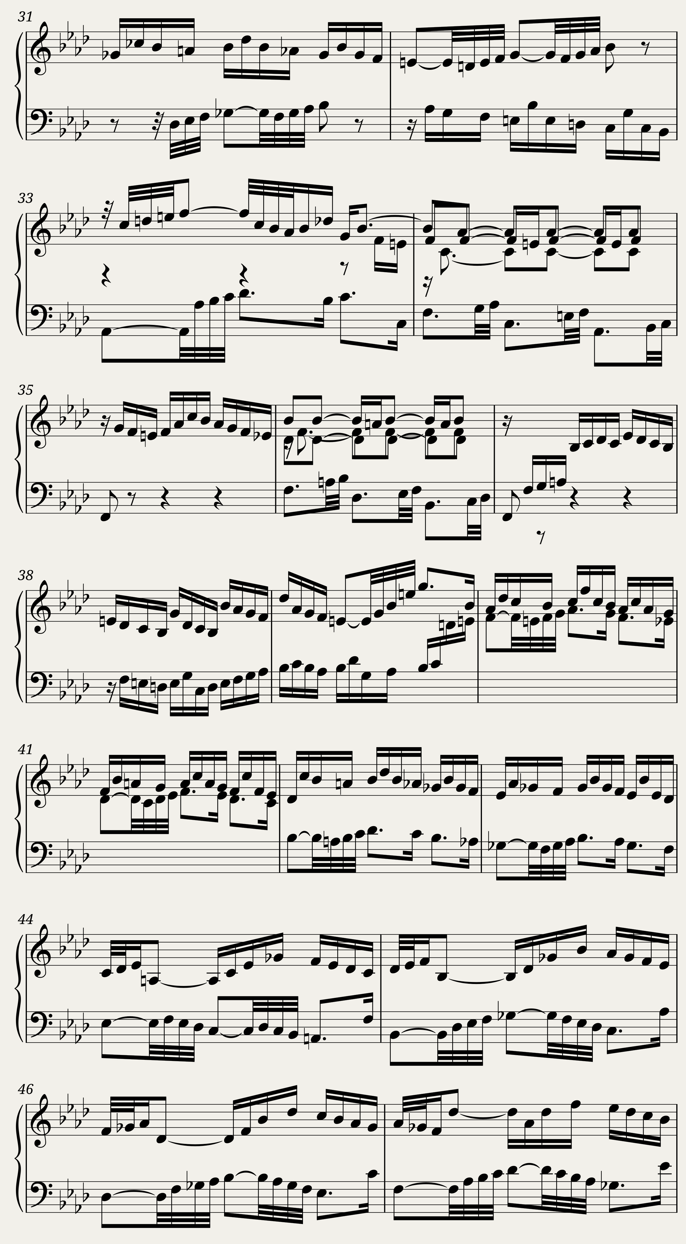 BWV 886 The Well-Tempered Clavier Part II Praeludium XVII — 3/5