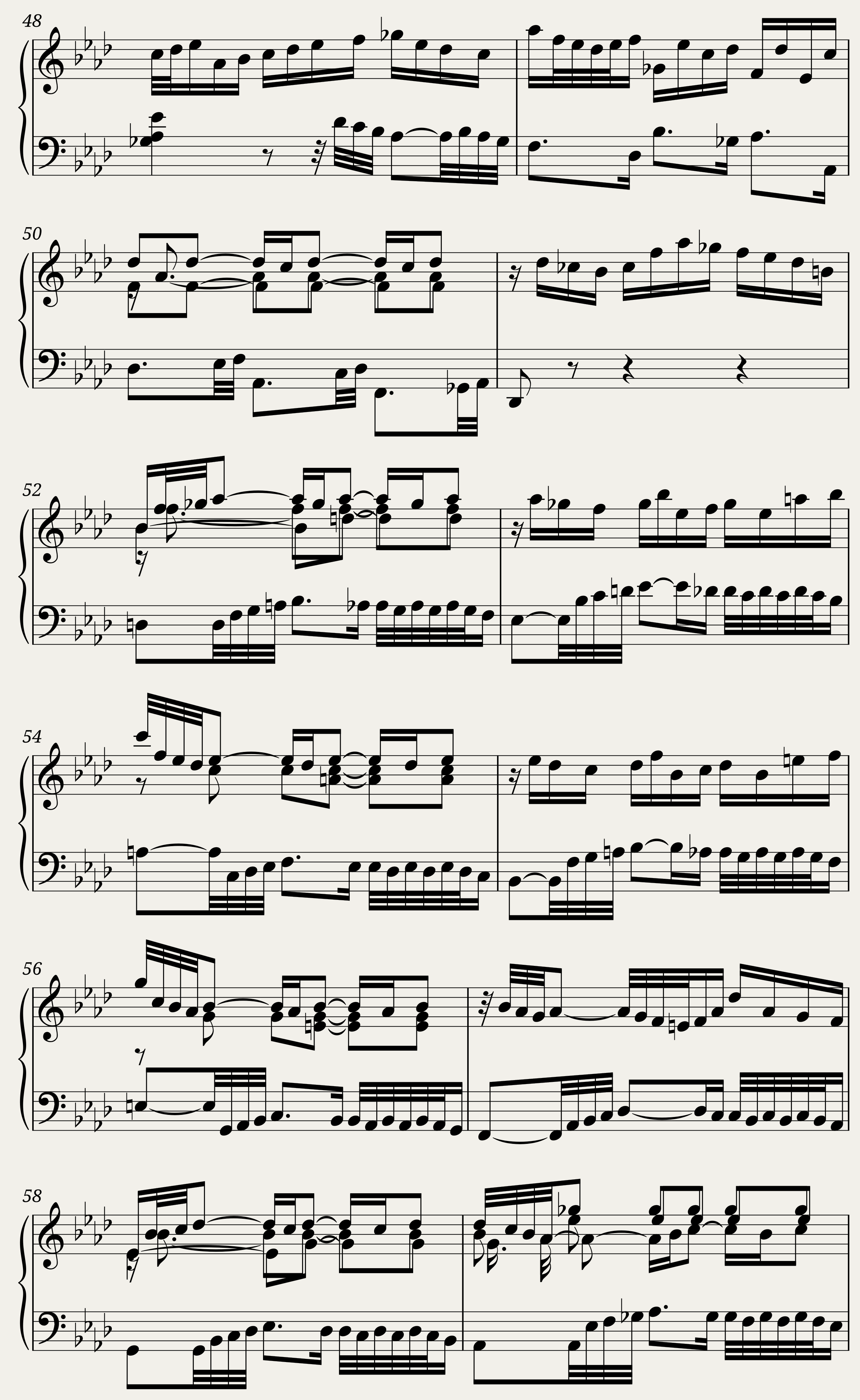 BWV 886 The Well-Tempered Clavier Part II Praeludium XVII — 4/5