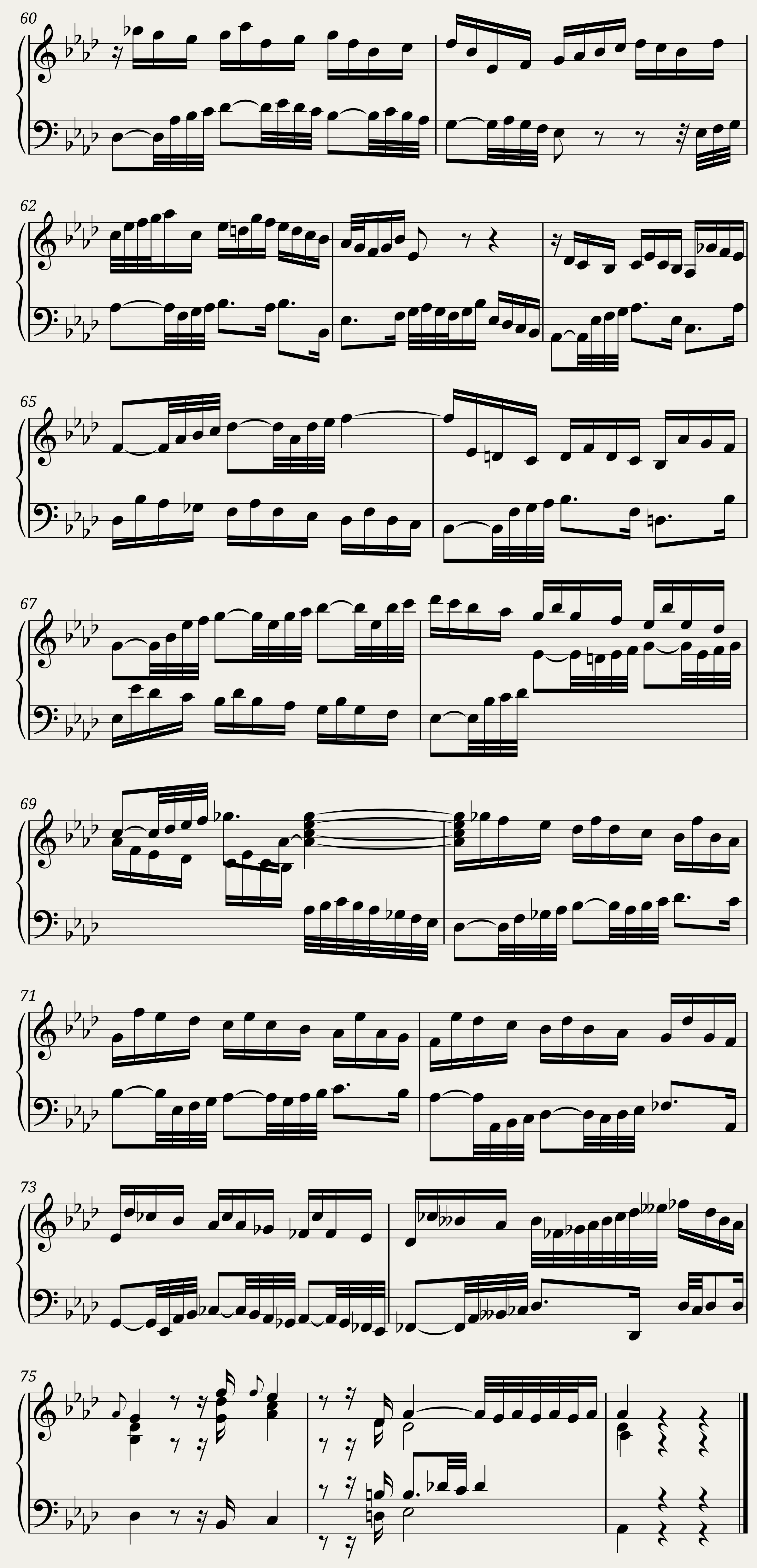 BWV 886 The Well-Tempered Clavier Part II Praeludium XVII — 5/5
