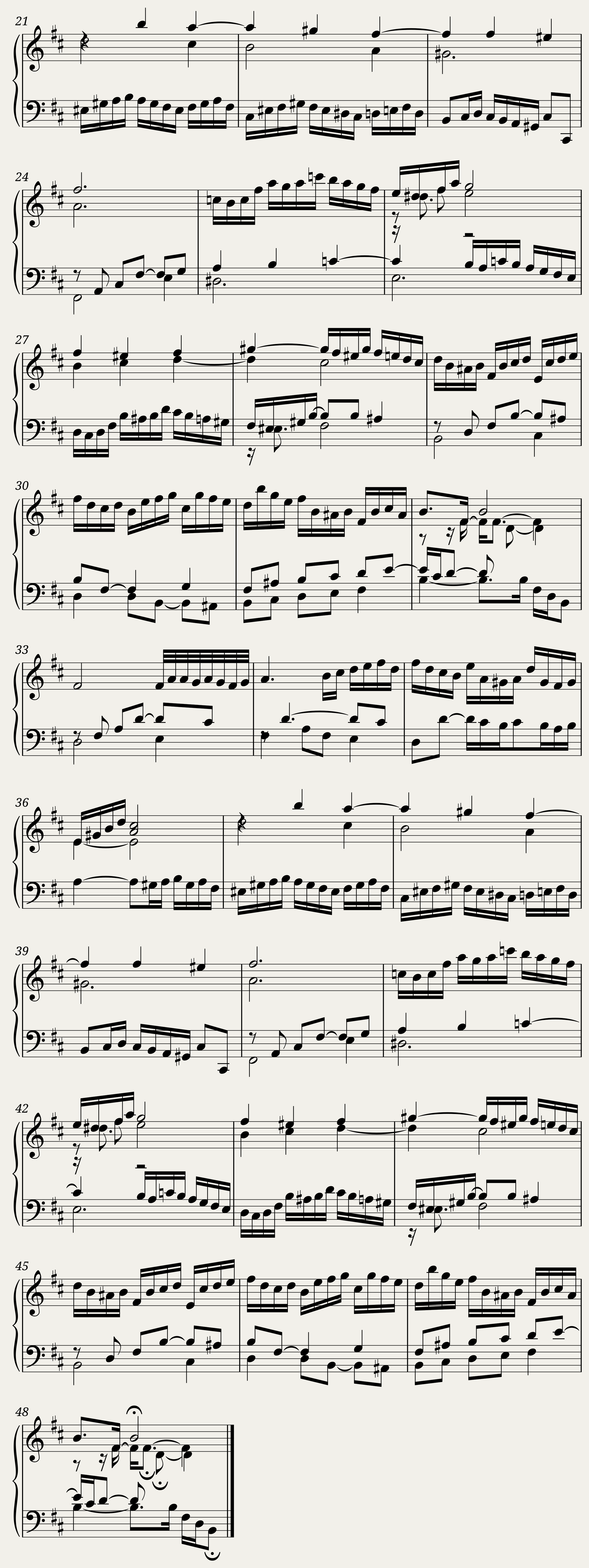 BWV 814 French Suite III Sarabande — 2/2