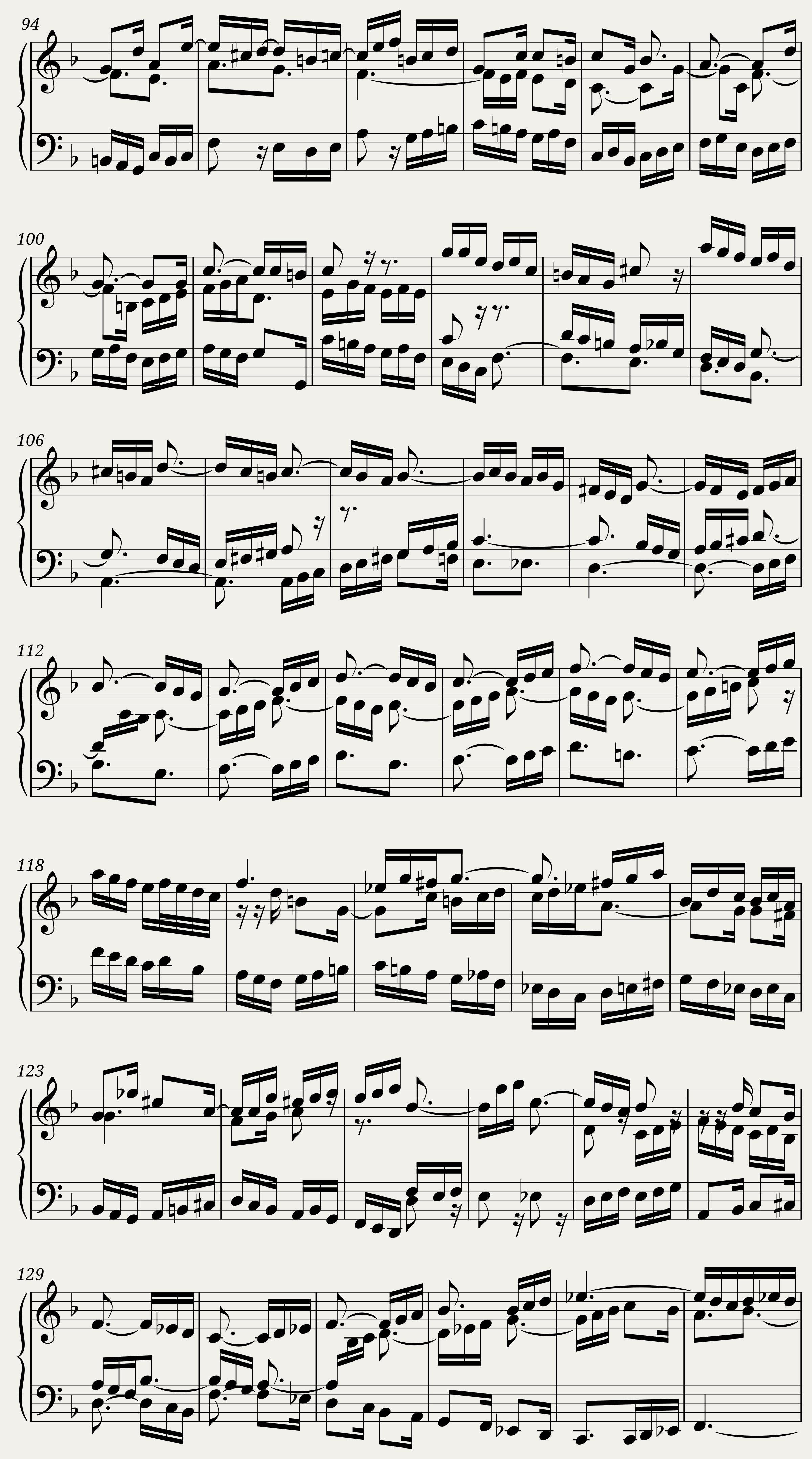 BWV 880: The Well-tempered Clavier Book II - XI (A = 415 Hz) — 6/7