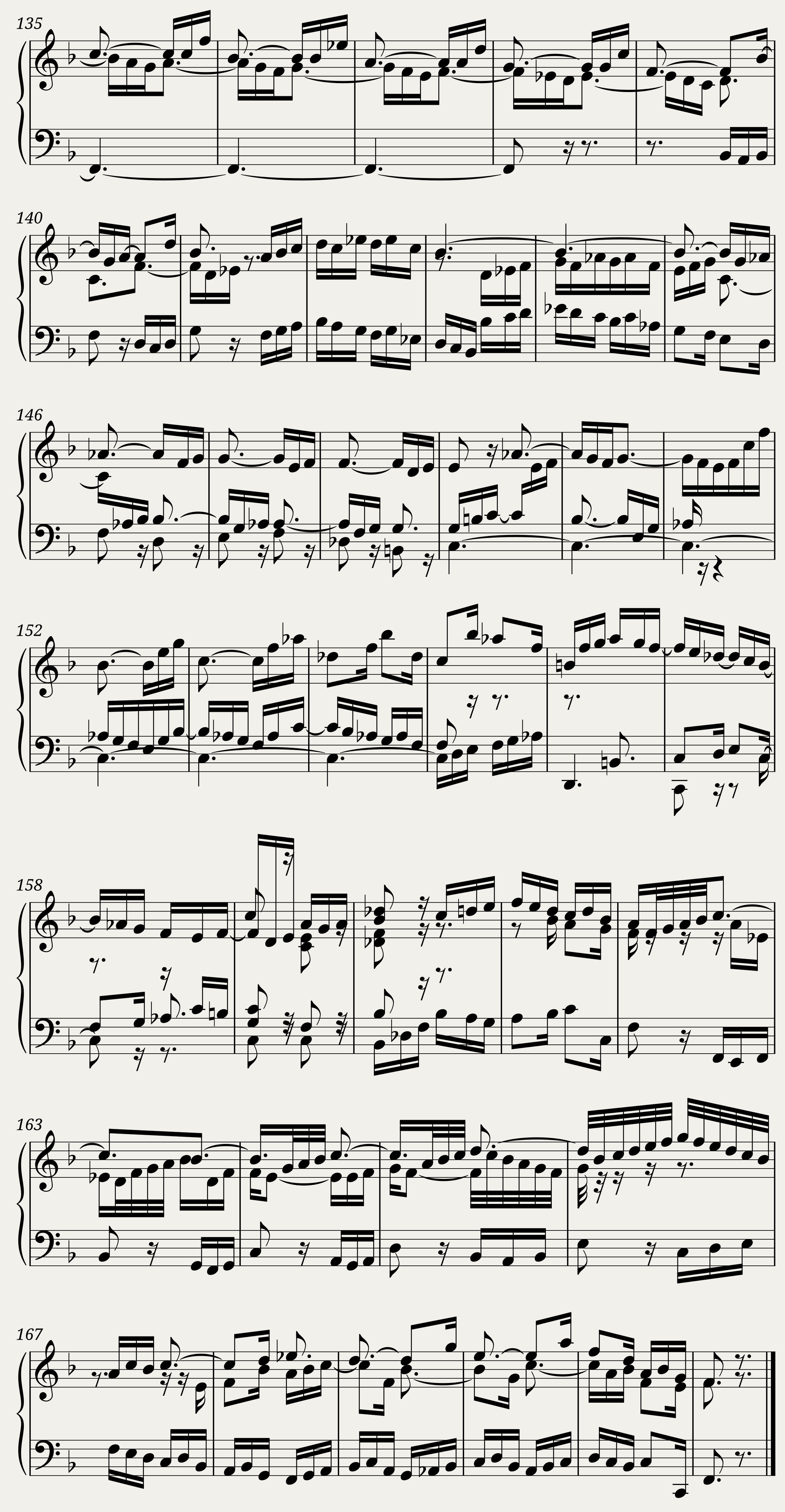 BWV 880: The Well-tempered Clavier Book II - XI (A = 415 Hz) — 7/7