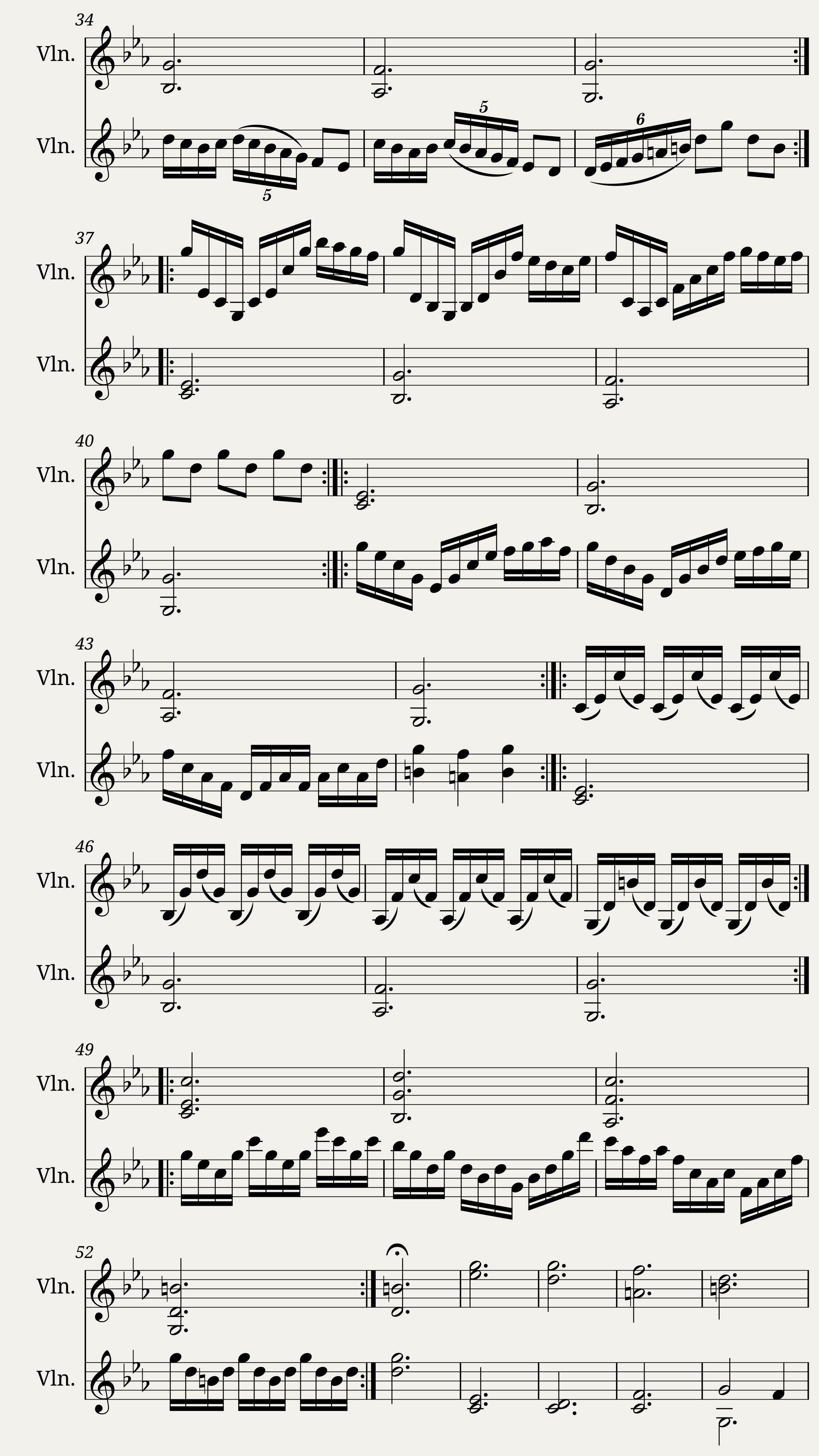 Passacaglia For 2 Violins — 2/3