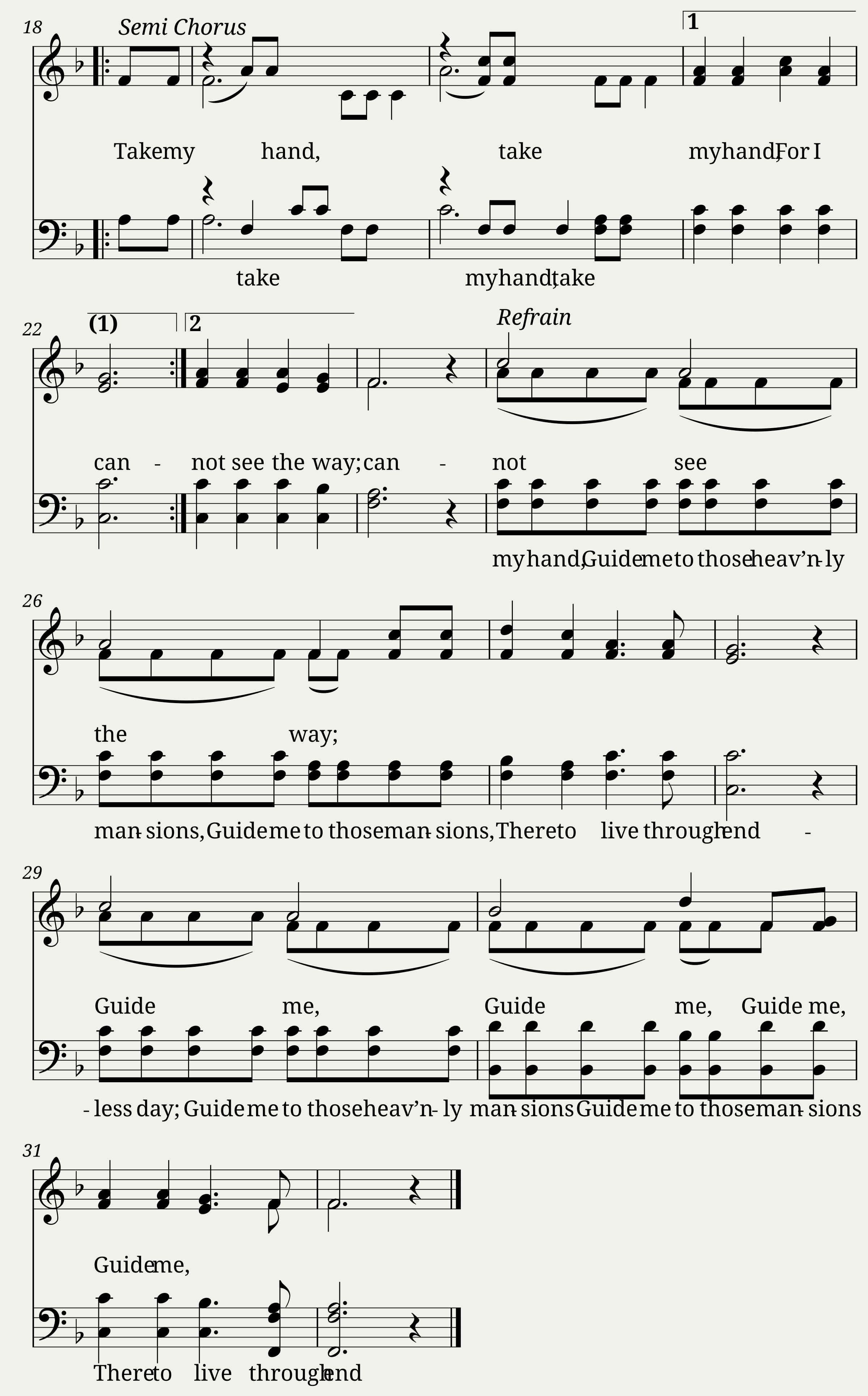 Take my hand and lead me Father - William Beery — 2/2