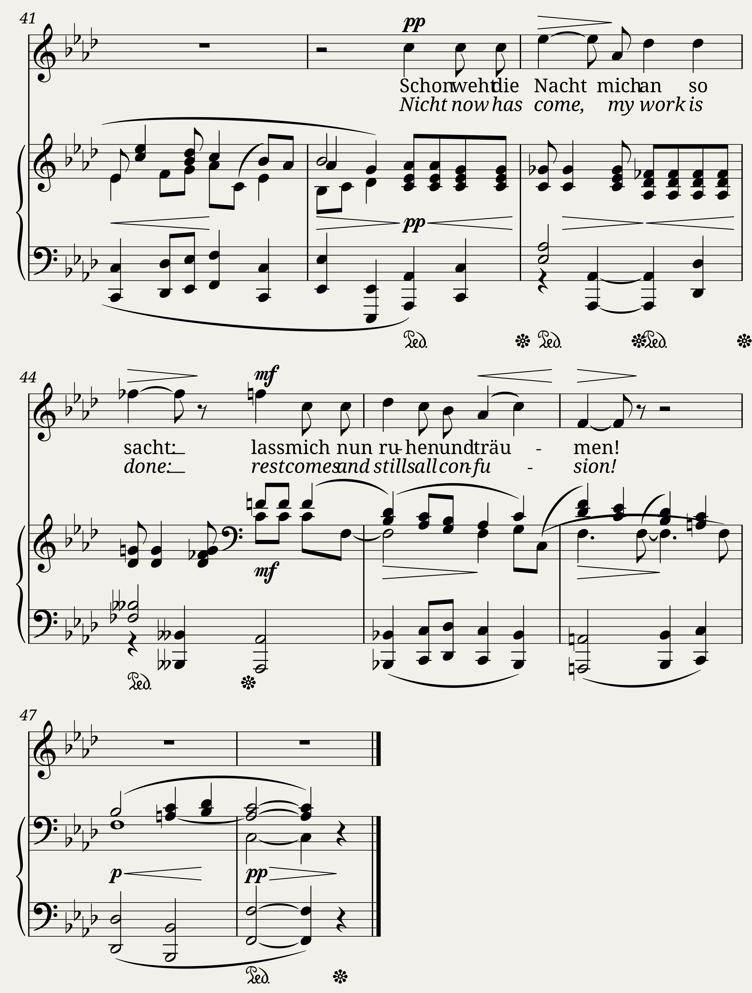 Des Müden Abendlied — 3/3