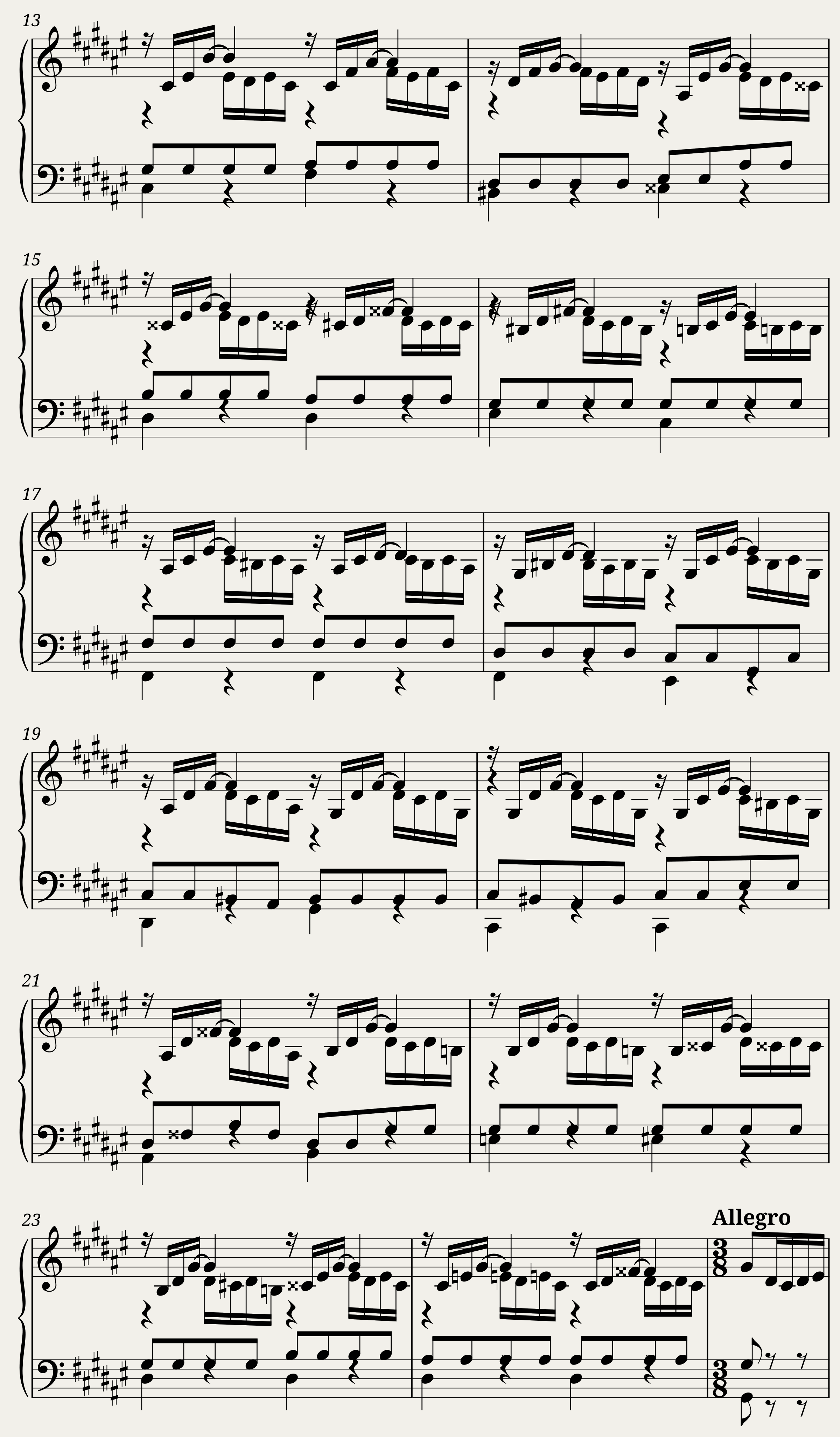 BWV 872 The Well-Tempered Clavier Part II Fuga III — 2/3