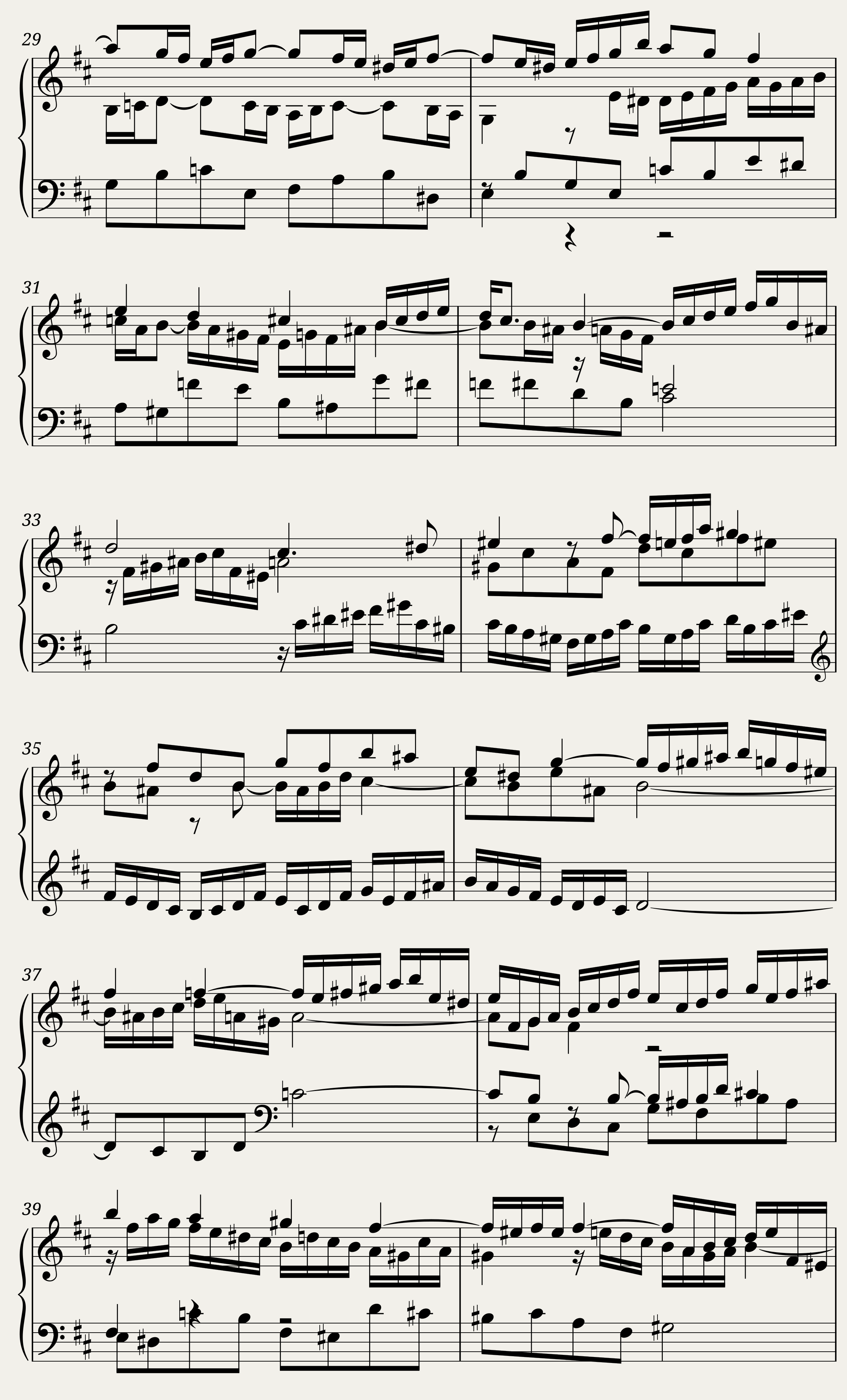 BWV 872 The Well-Tempered Clavier Part II Fuga III — 3/3