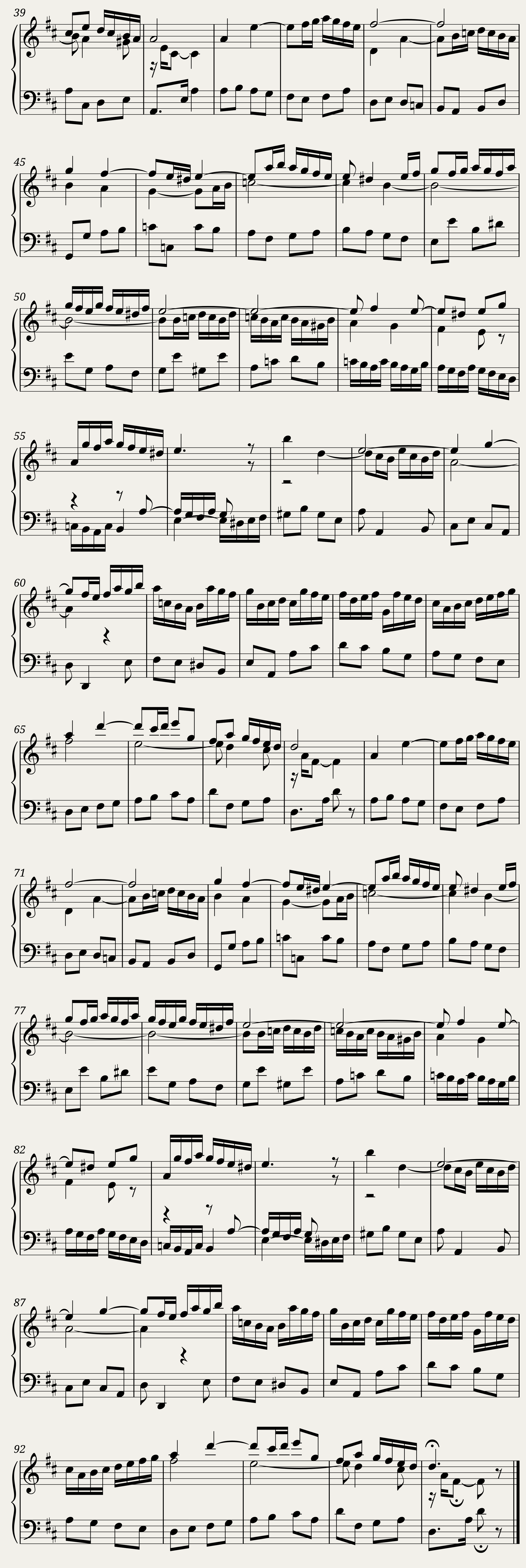 BWV 936 Little Prelude in D major — 2/2