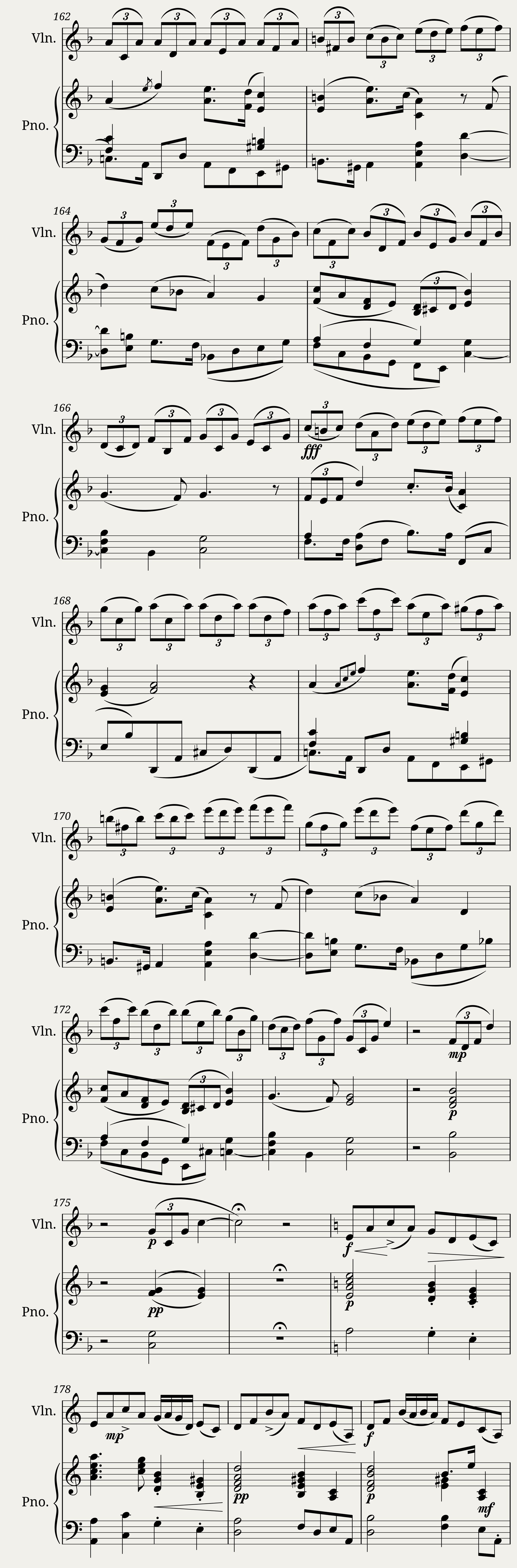 Piano and violin sonata n2 in F major by Dominique Picard - 1st mv — 10/11