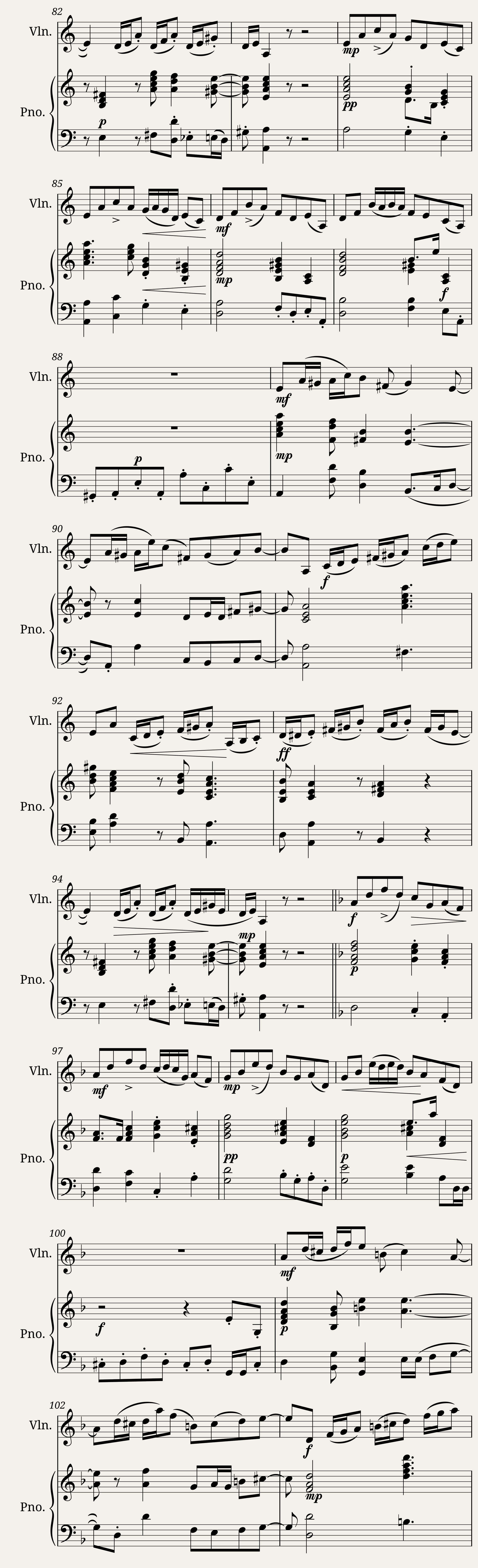 Piano and violin sonata n2 in F major by Dominique Picard - 1st mv — 6/11