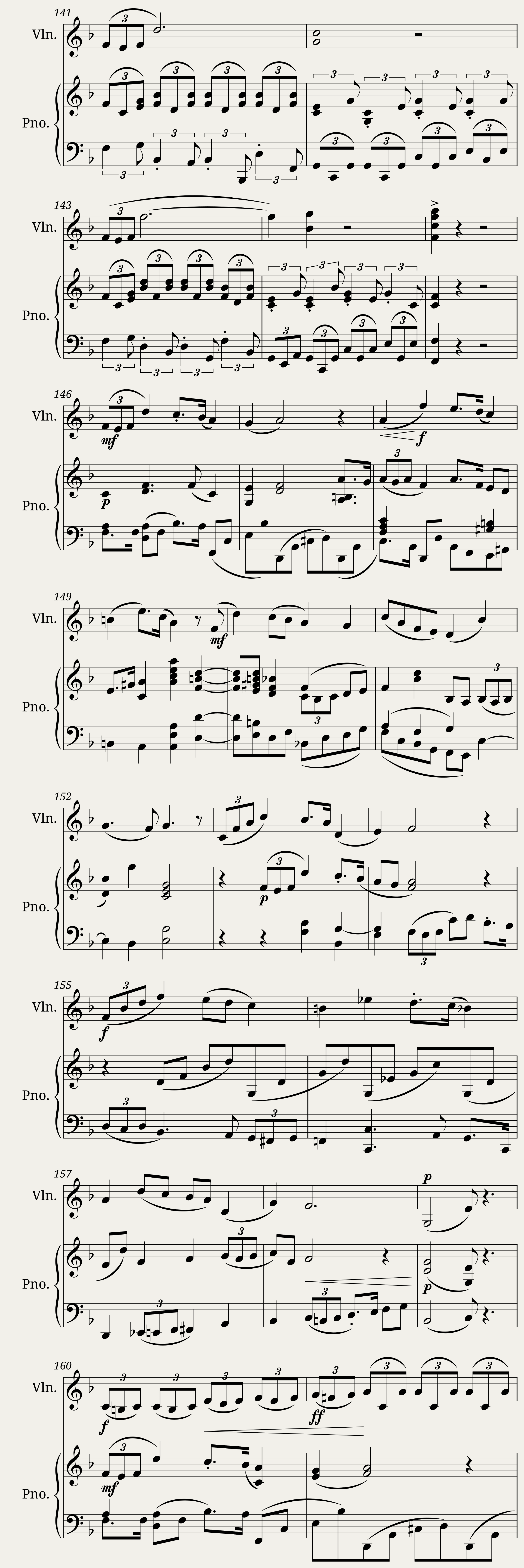 Piano and violin sonata n2 in F major by Dominique Picard - 1st mv — 9/11