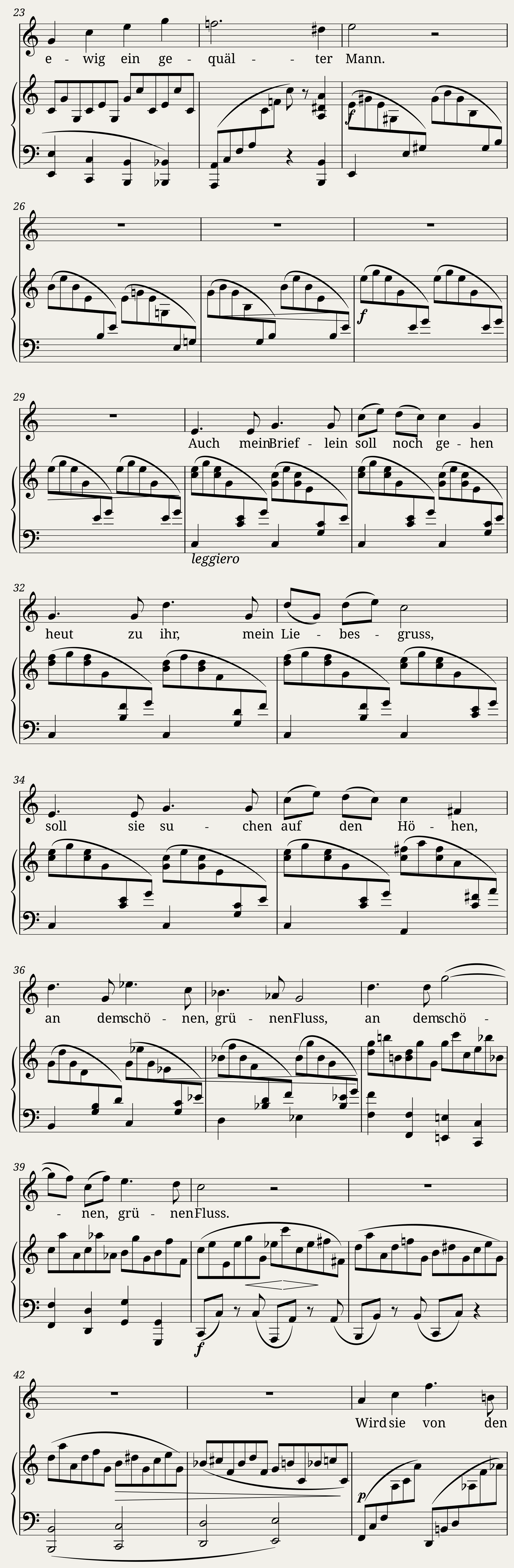 An die Tauben — 2/4