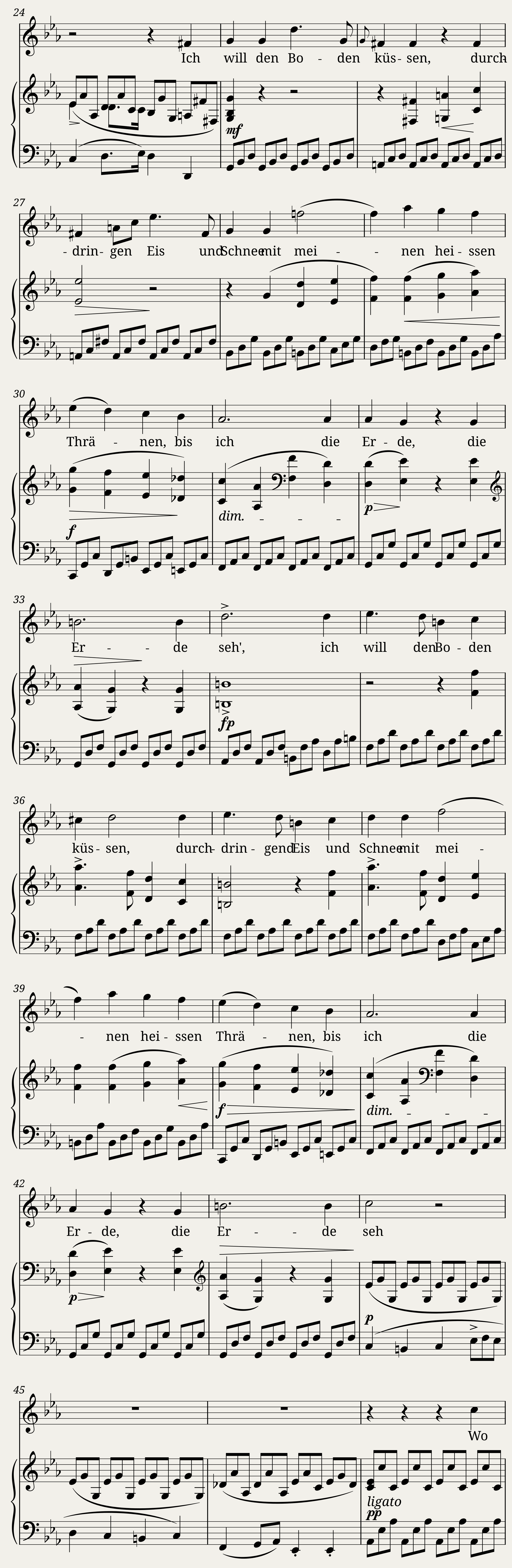 Schubert Franz - Winterreise D.911 No.4 - Erstarrung — 2/5