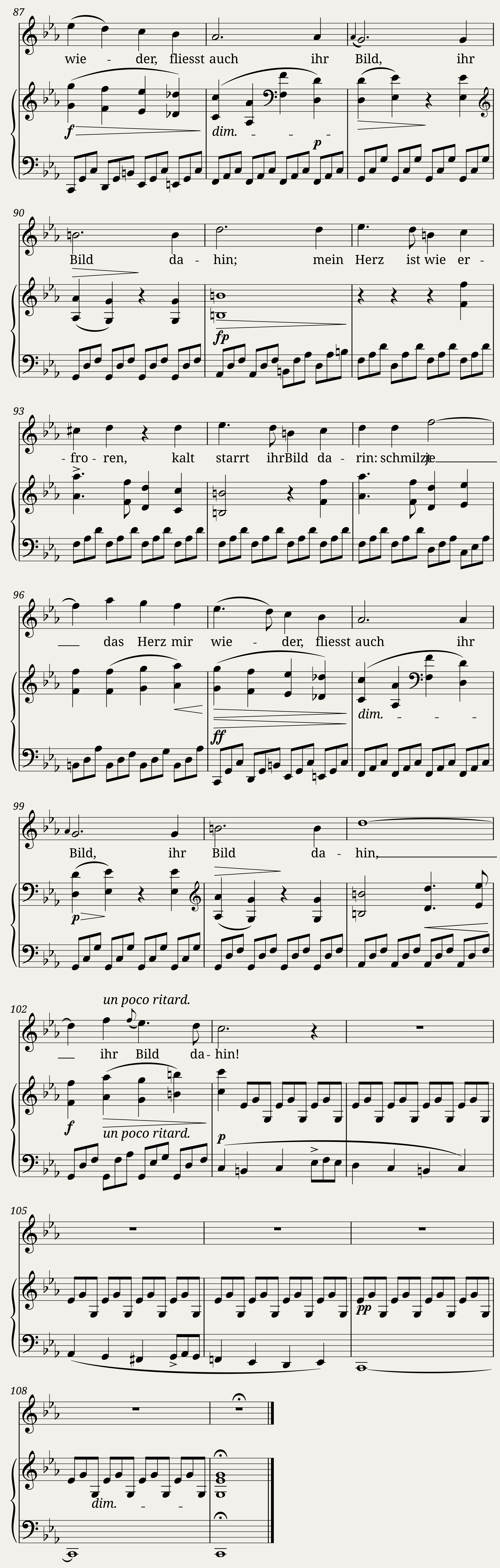 Schubert Franz - Winterreise D.911 No.4 - Erstarrung — 5/5