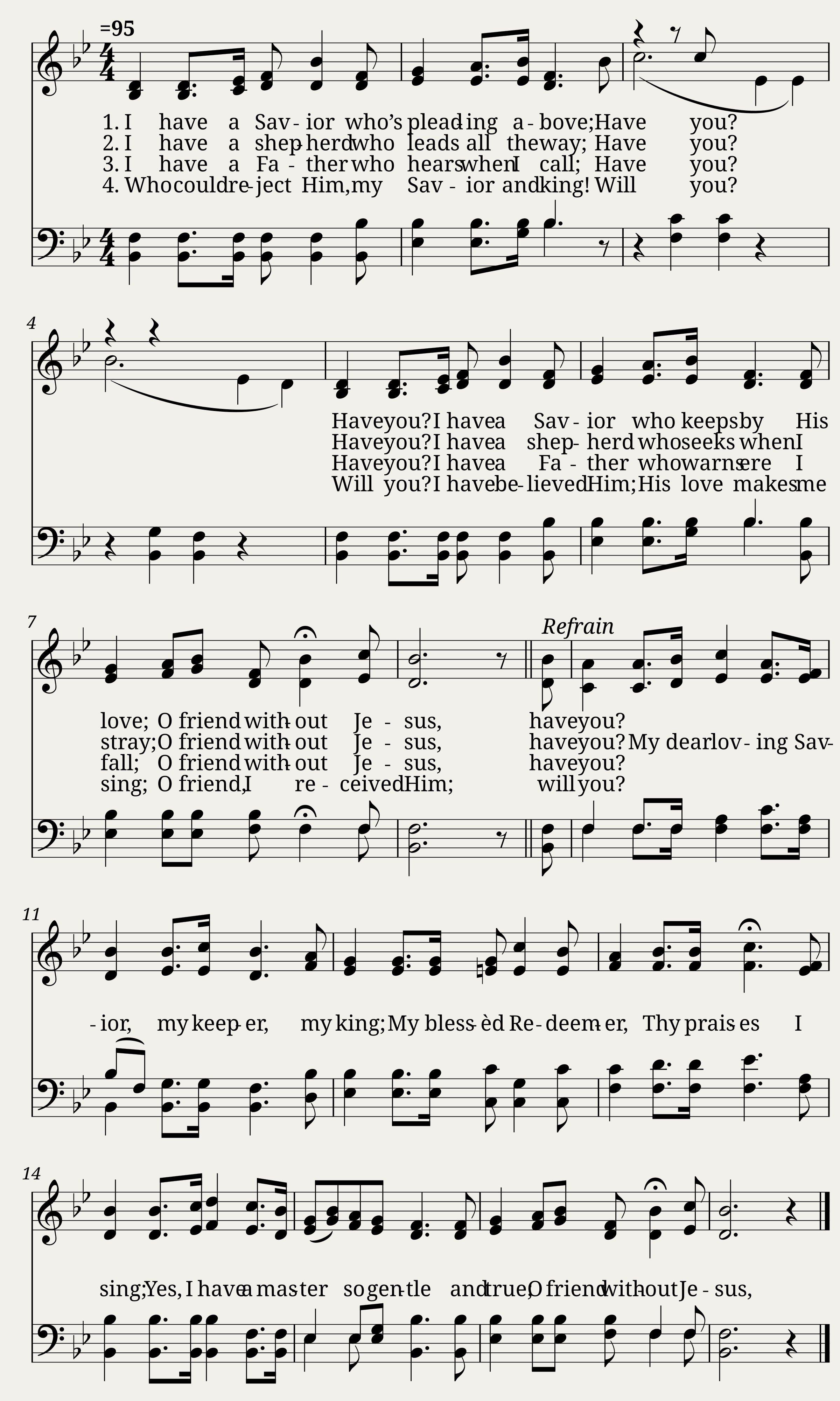 O friend without jesus - Daniel B. Towner