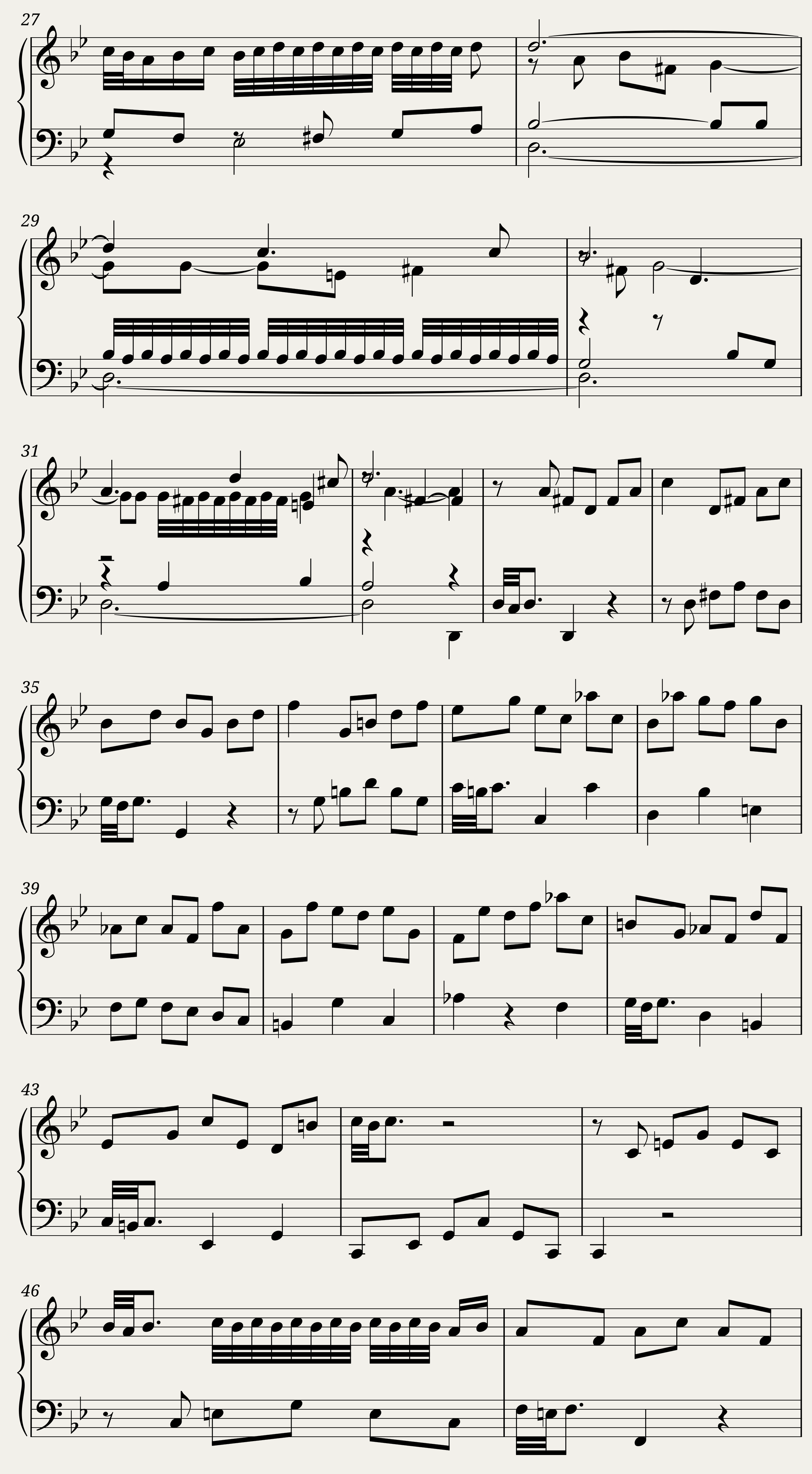 BWV 930: Prelude in G minor (A = 415 Hz) — 2/3