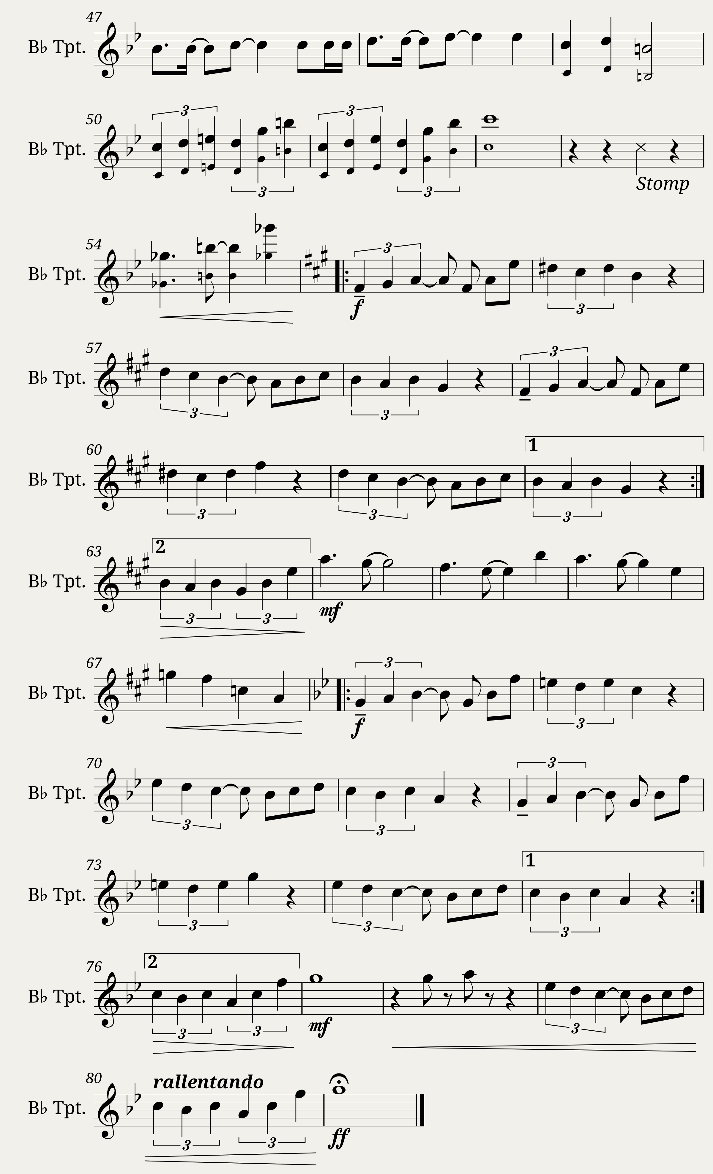 Super Smash Bros Ultimate Main Theme for Bâ Trumpet — 2/2