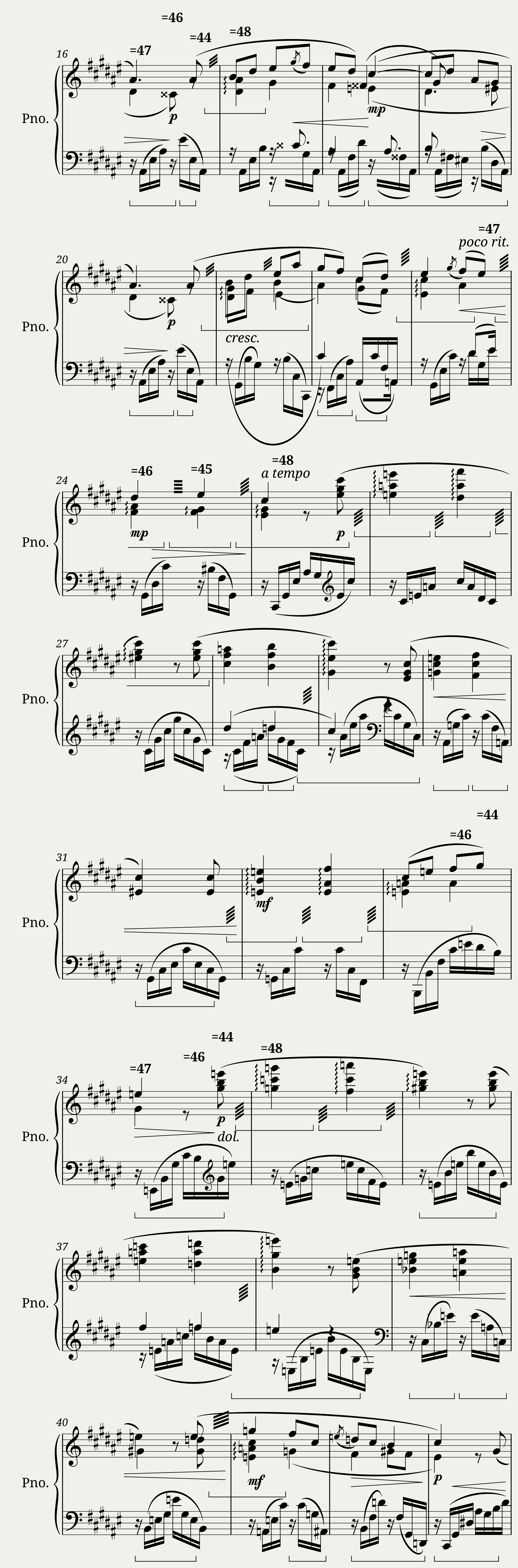 Berceuse (from 12 Études d'exécution transcendante Op.11 (S.Liapounow)) — 2/4