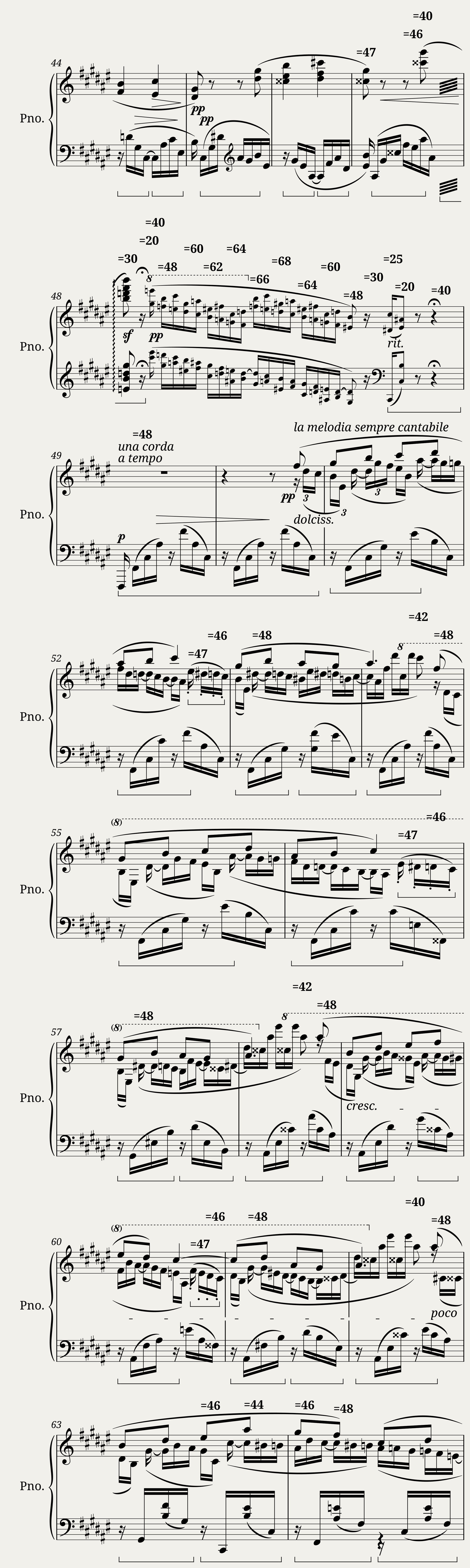 Berceuse (from 12 Études d'exécution transcendante Op.11 (S.Liapounow)) — 3/4