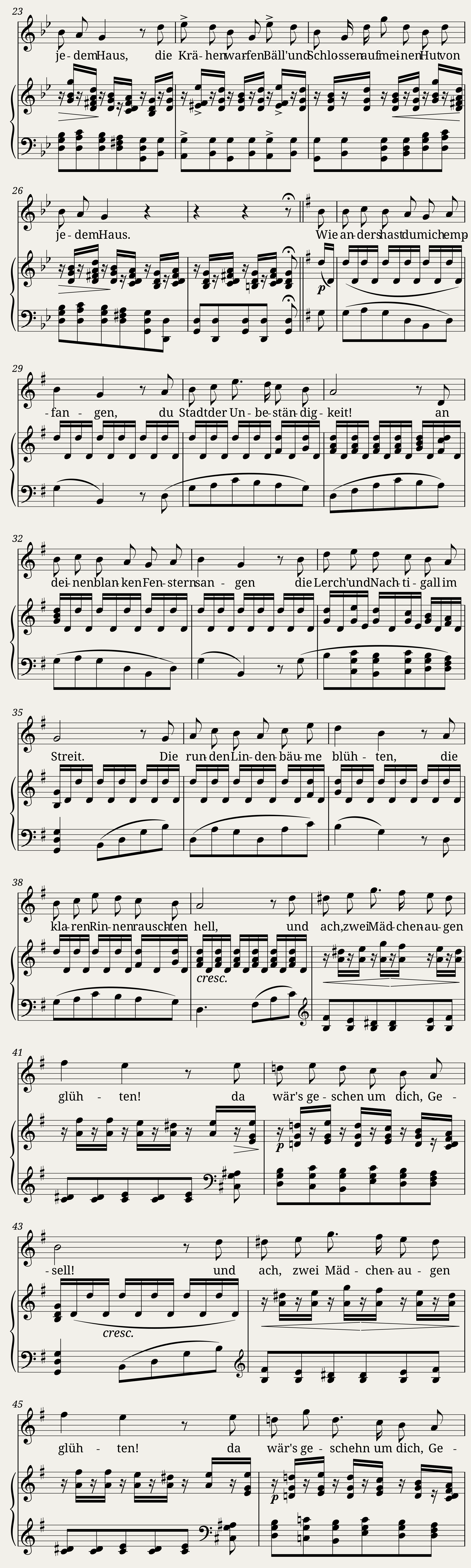 Schubert Franz - Winterreise D.911 No.8 - Rückblick — 2/4