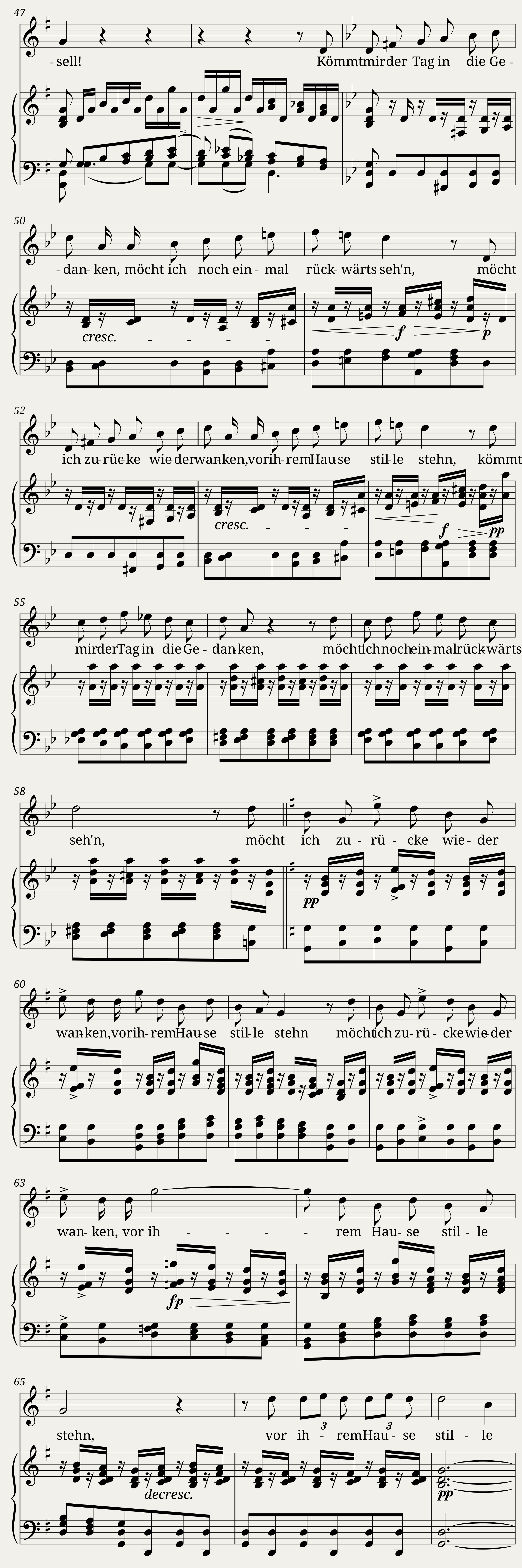 Schubert Franz - Winterreise D.911 No.8 - Rückblick — 3/4