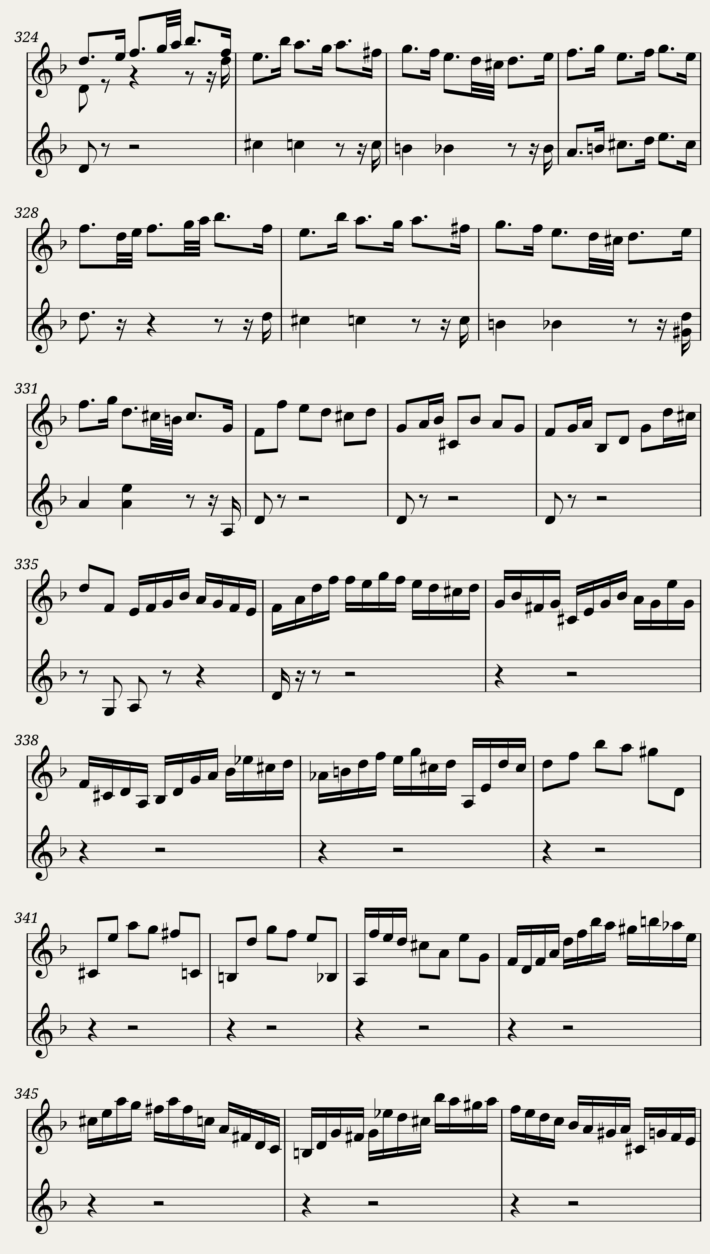 BWV 1004 Violin Partita No.2 in D minor (Violin Sound) — 23/37