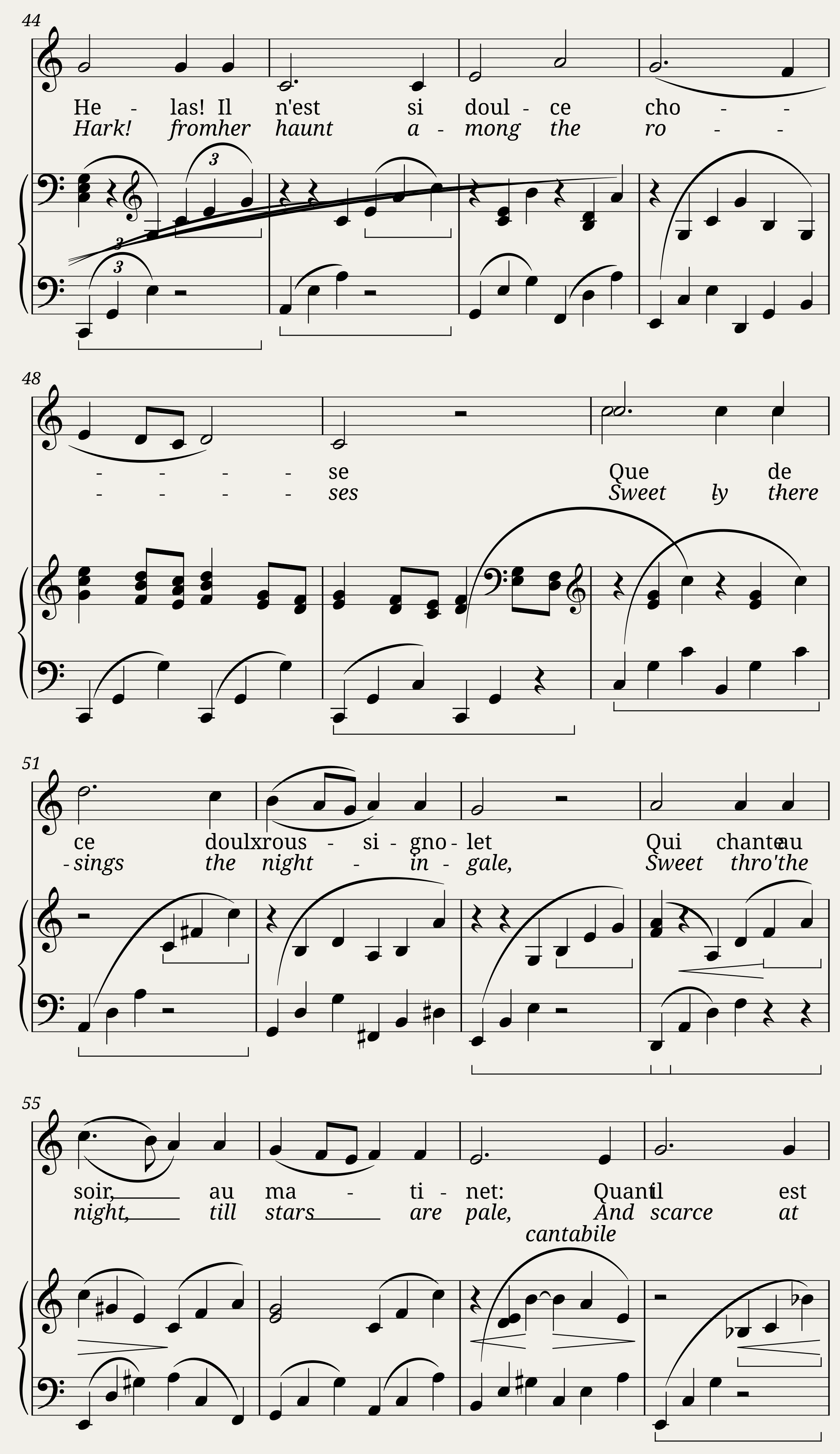 L'AMOUR DE MOY Arrt R. Vaughan Williams — 4/5