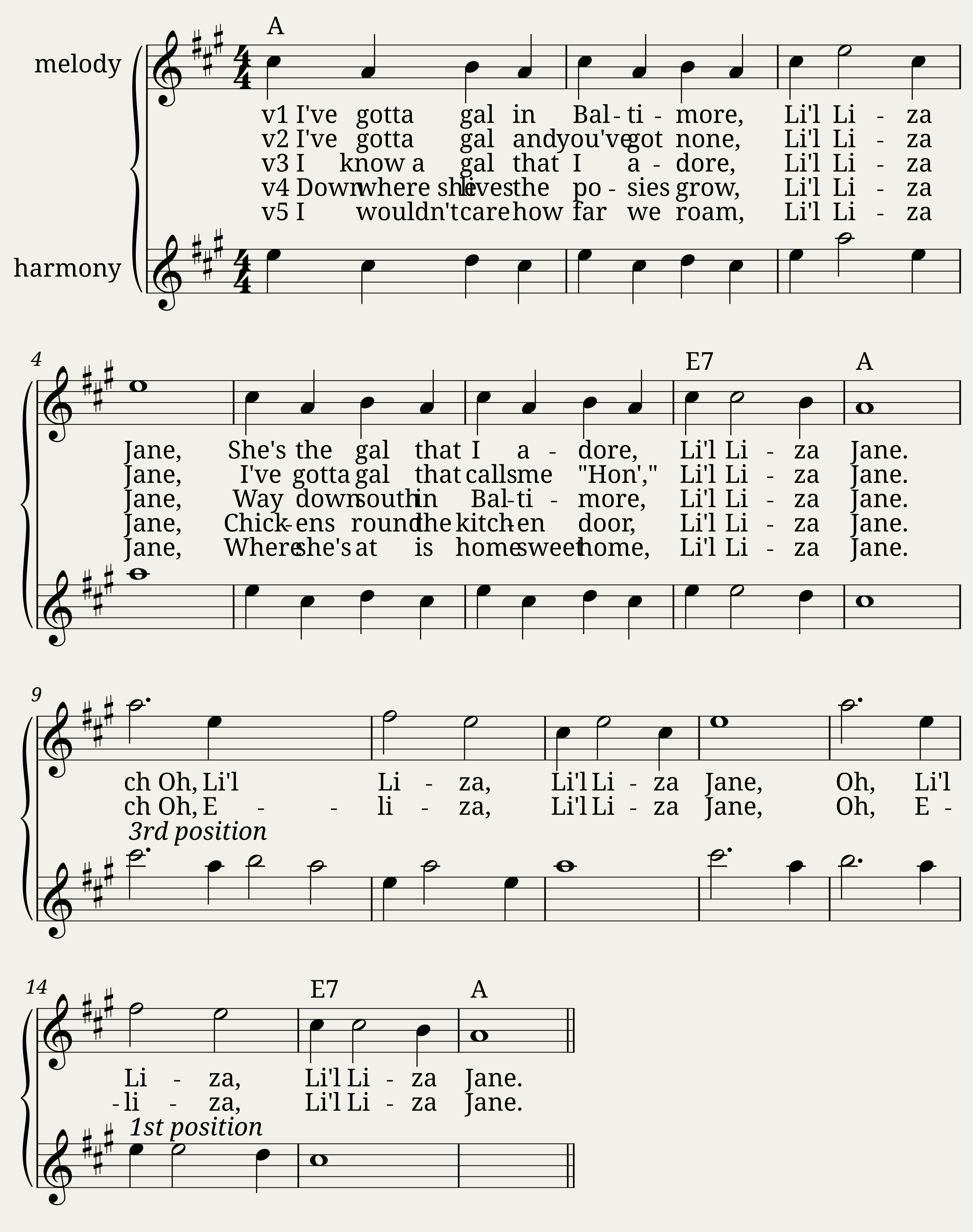 Traditional music - Little Liza Jane