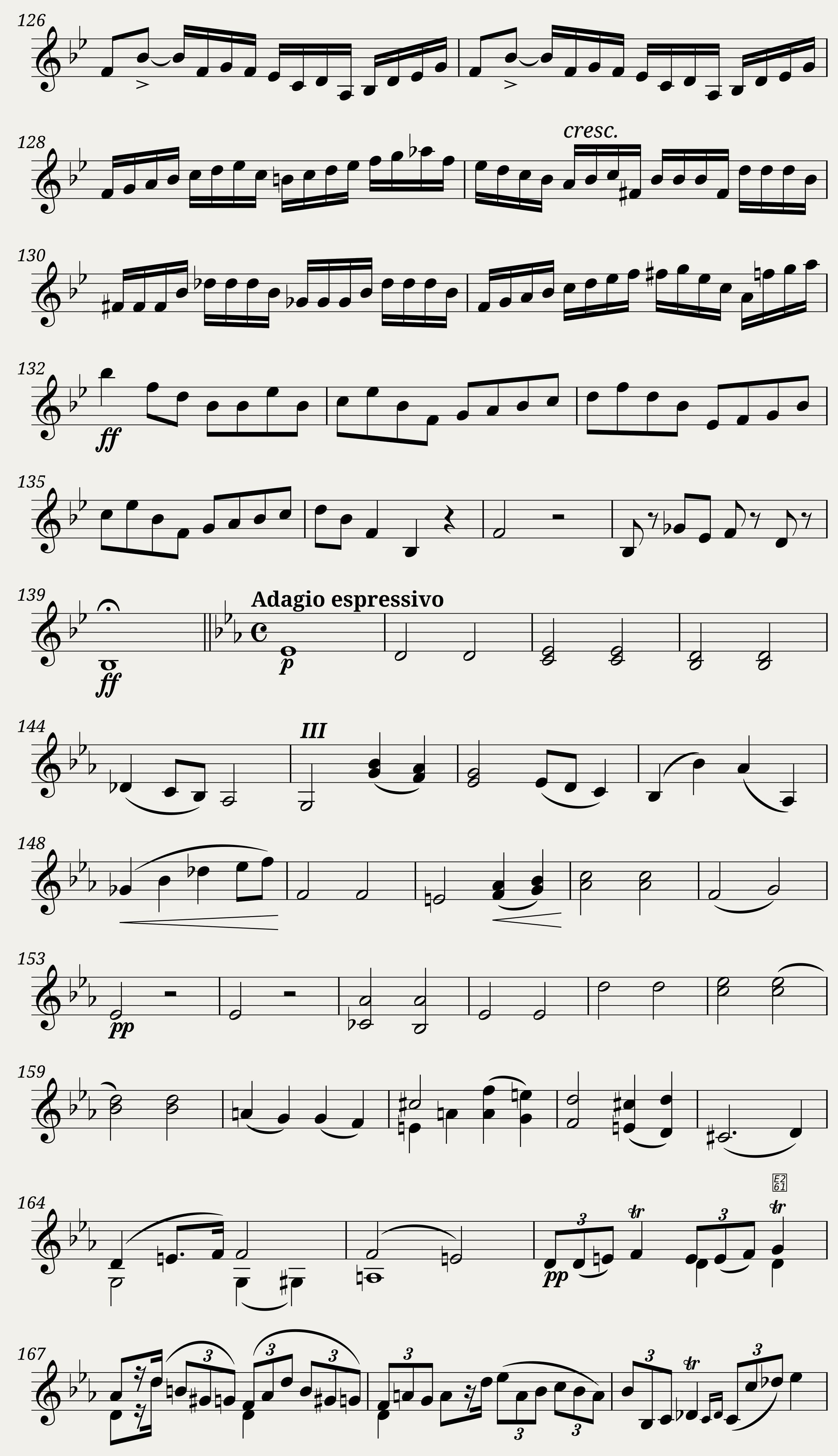 Suite for 3 Violins Op. 133 by Emanuel Moór: Violin 3 — 4/6
