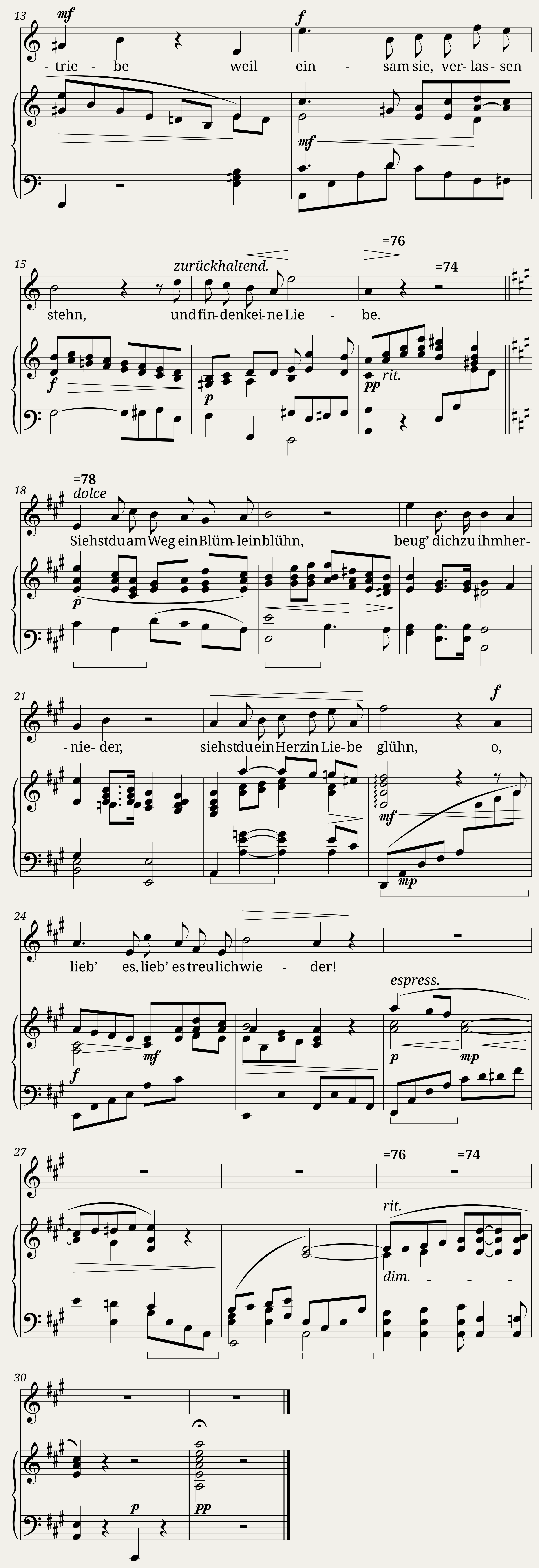 Faisst Clara - 4 Lieder Op. 1 No.3 - Viel tausend BluÌmlein auf der Au — 2/2