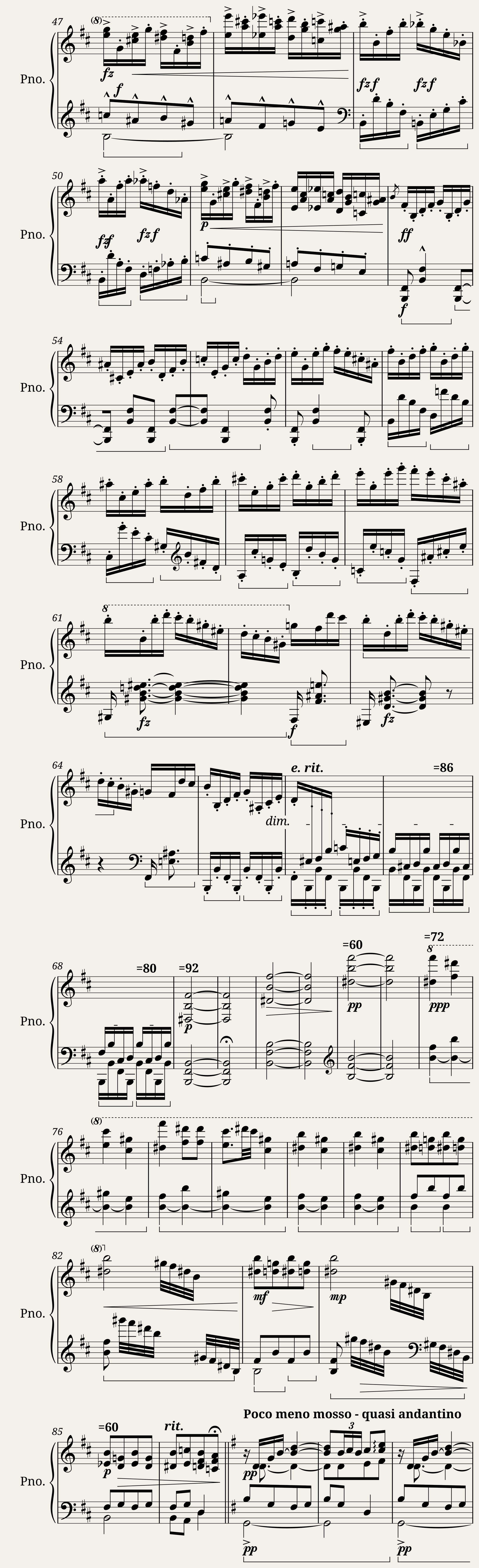 DvoÅák Twilight Way (Piano solo) — 2/6